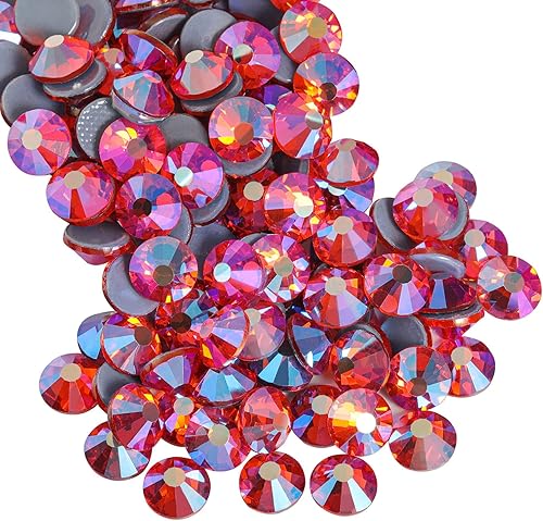 Miniatura 75 de Beadsland Hotfix - 2880 diamantes de imitación de cristal con parte trasera plana para manualidades, ropa, decoraciones de bricolaje, amatista, SS6