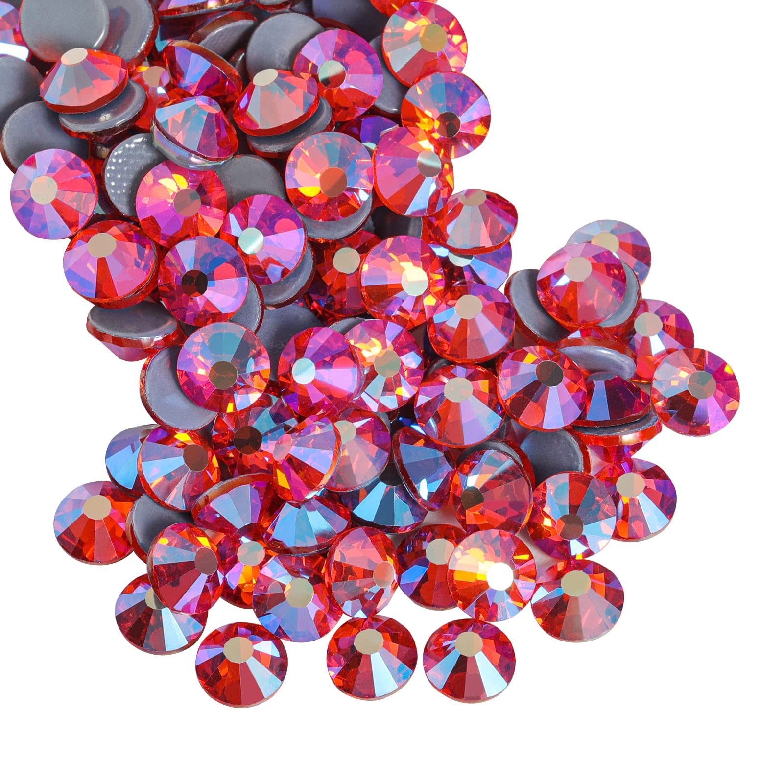 Beadsland Hotfix Rhinestones, 2880pcs Flatback Crystal Rhinestones for Crafts Clothes DIY Decoration, Black, SS6, 1.9-2.1mm — view 55
