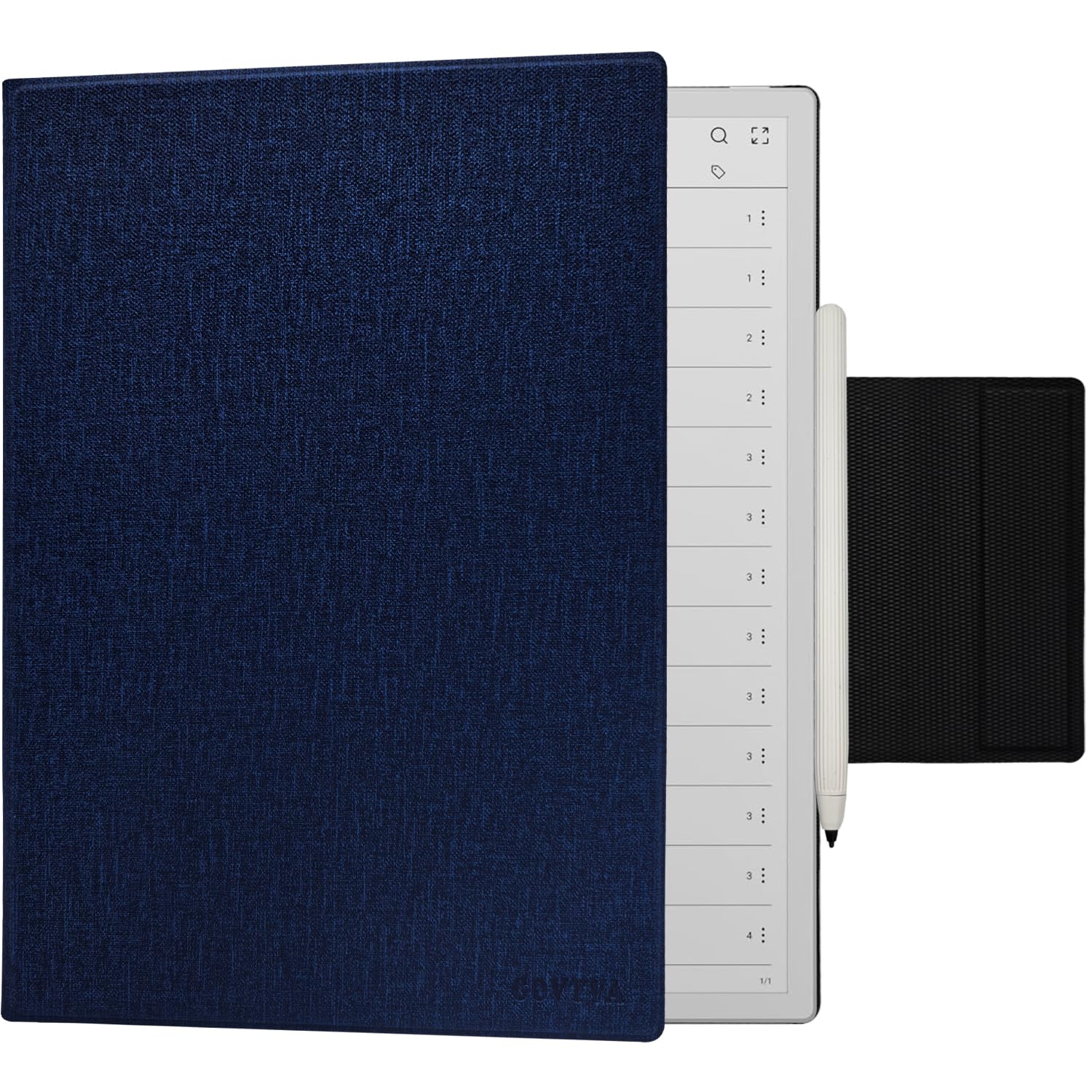 Magnetische Schutzhülle für Onyx Boox Tablet Note Max 13,3 Zoll / Boox Tab X C 13,3 Zoll (33,8 cm), ultradünn, leicht, Leder, mit magnetischer Stiftschnalle, automatischer Schlaf-/Wachmodus