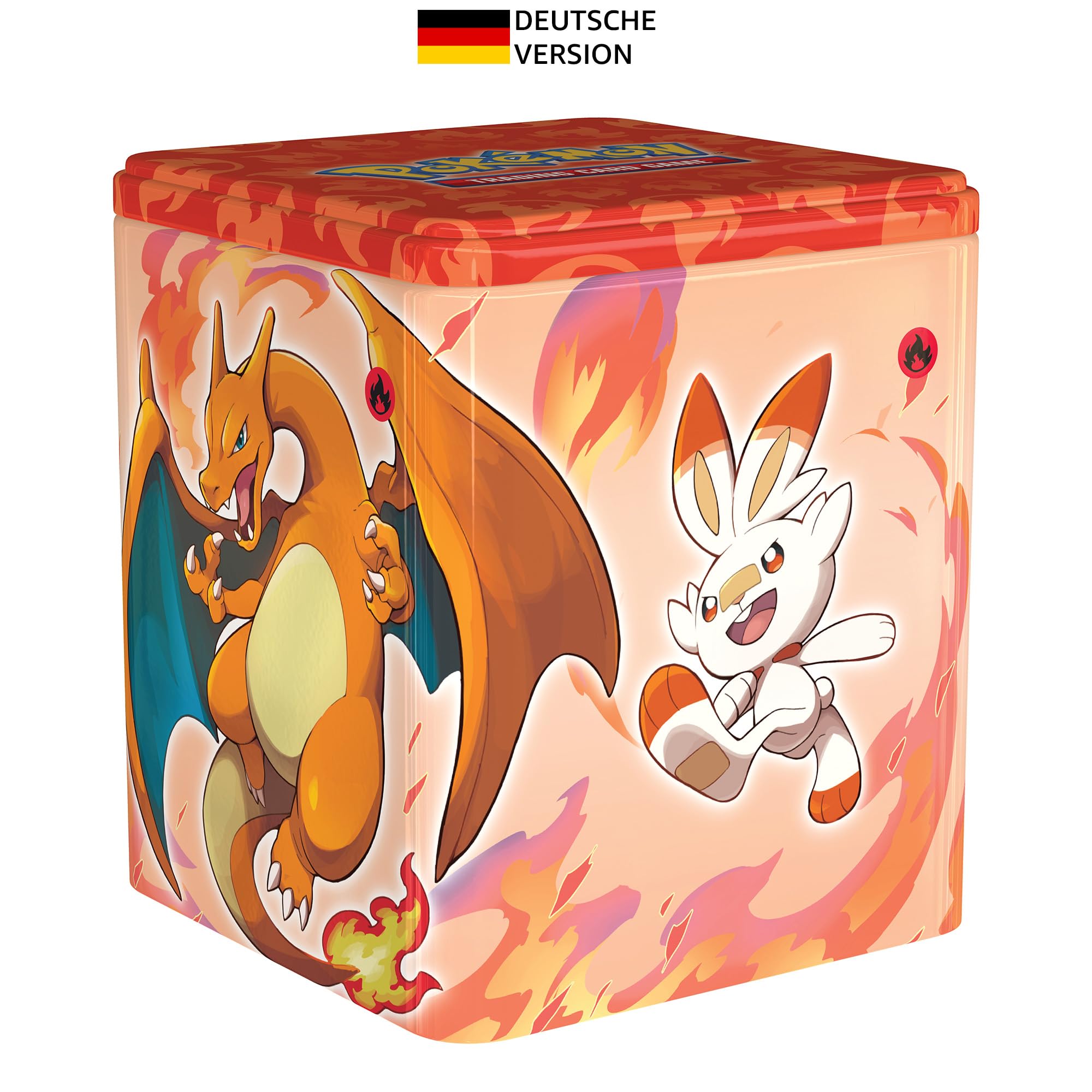 Pokémon Sammelkartenspiel Caja de Lata apilable, Color glurak (210-45772)