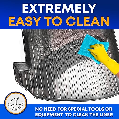 Miniatura 3 de Forro de carga prémium para Cadillac XT5 2017-2025 – 100% de protección, tapete de maletero de automóvil de ajuste personalizado, tapete de carga