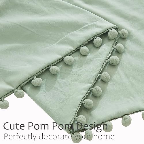 Miniatura 145 de Blue Body Pillow Cover Shabby Chic Long Pillow Case Cover Navy Blue Pom Poms Fringe Body Pillow case with Pocket Closure 20x54 inches(Body,Navy Blue)