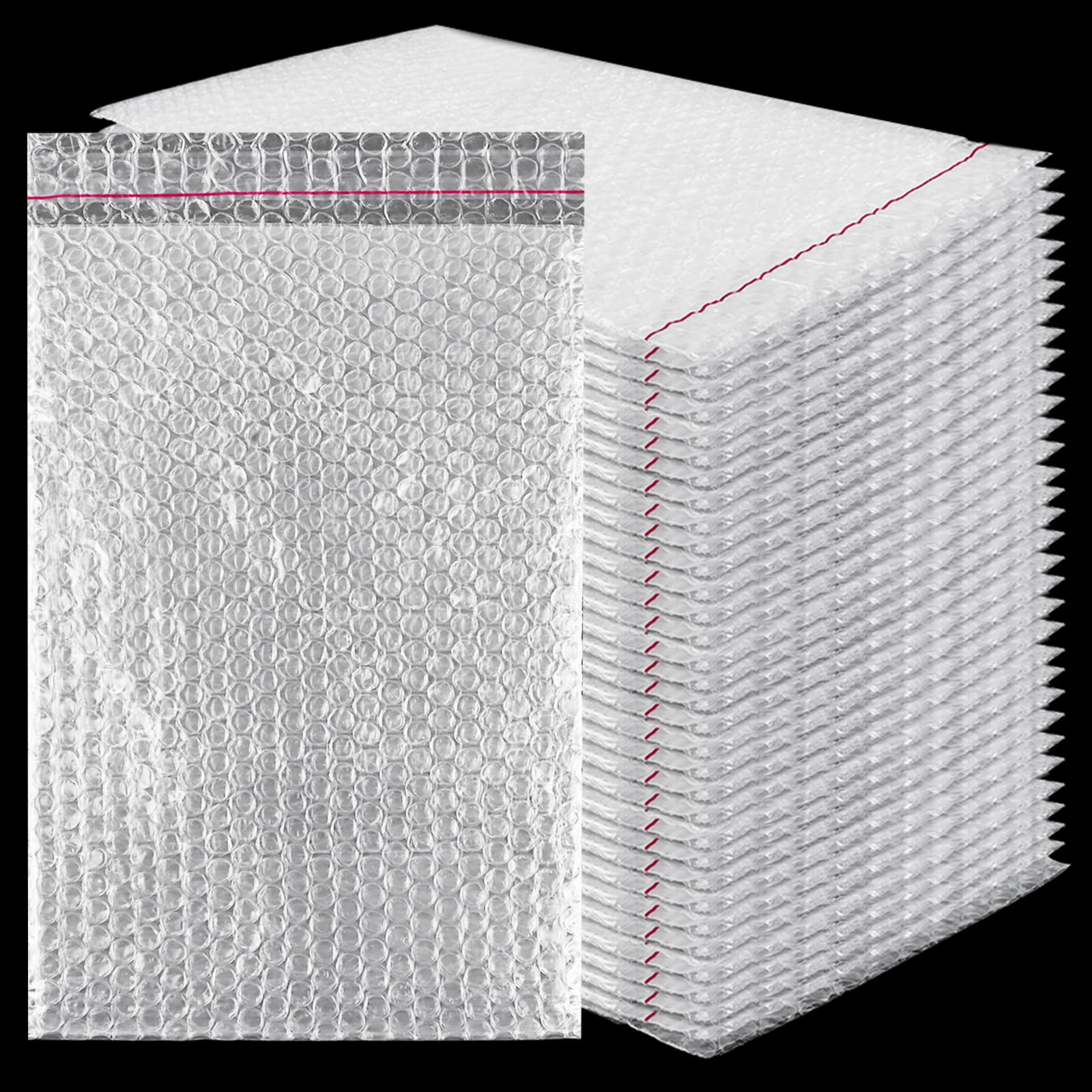 CYEER Lot de 100 sacs à bulles autocollants - 20 x 30 cm - Pour emballage d'expédition - Rembourrage résistant aux chocs