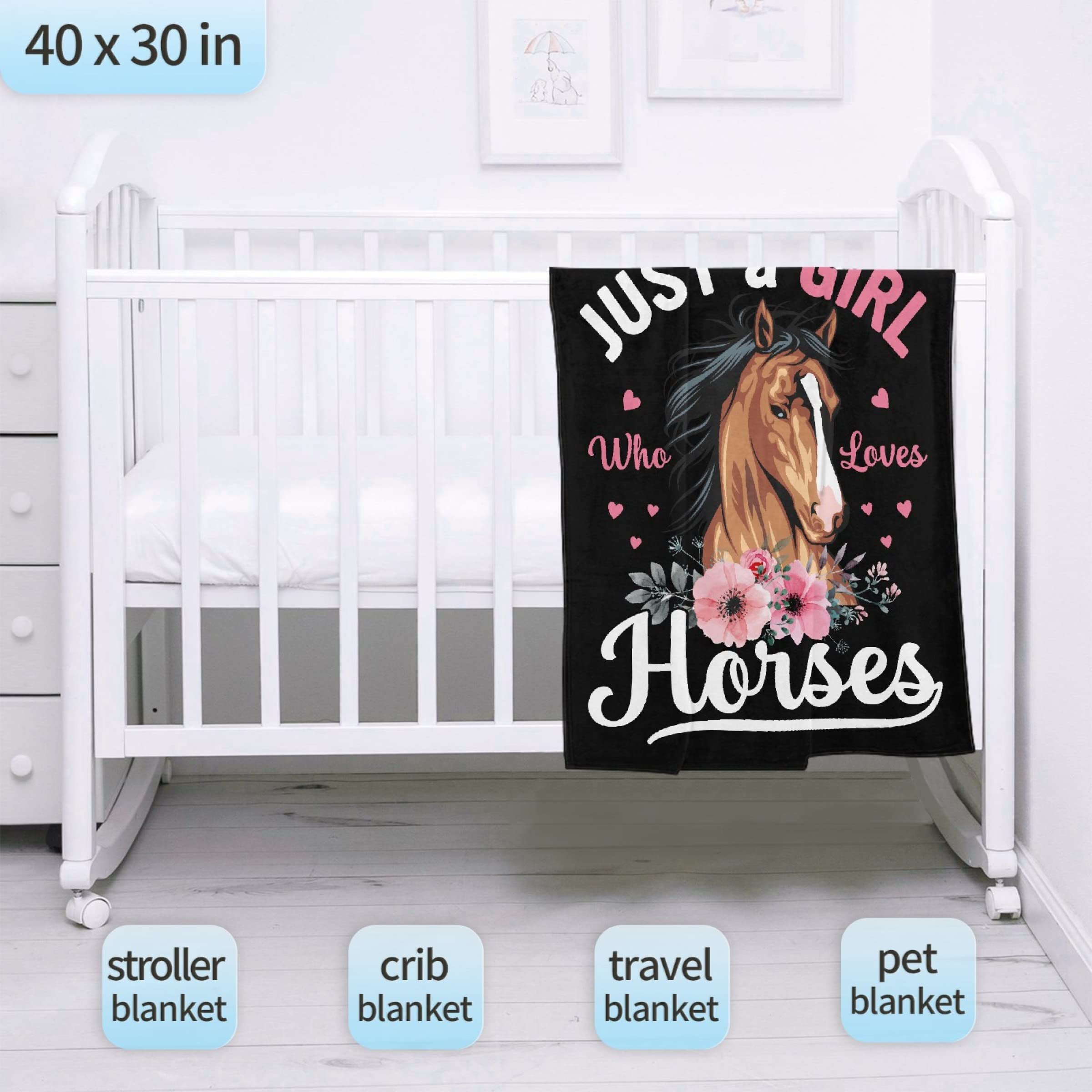 Just A Girl Who Loves Horses - Manta De Franela De Forro Polar