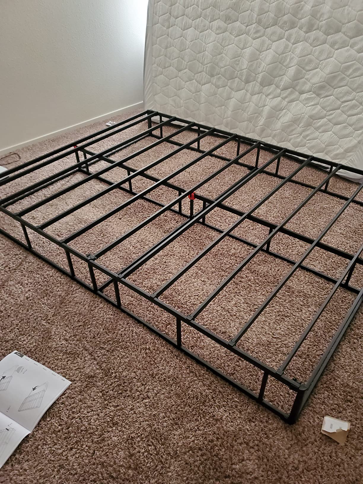 24/mo Finance Amazon Basics Smart Box Spring Bed Base, 9Inch