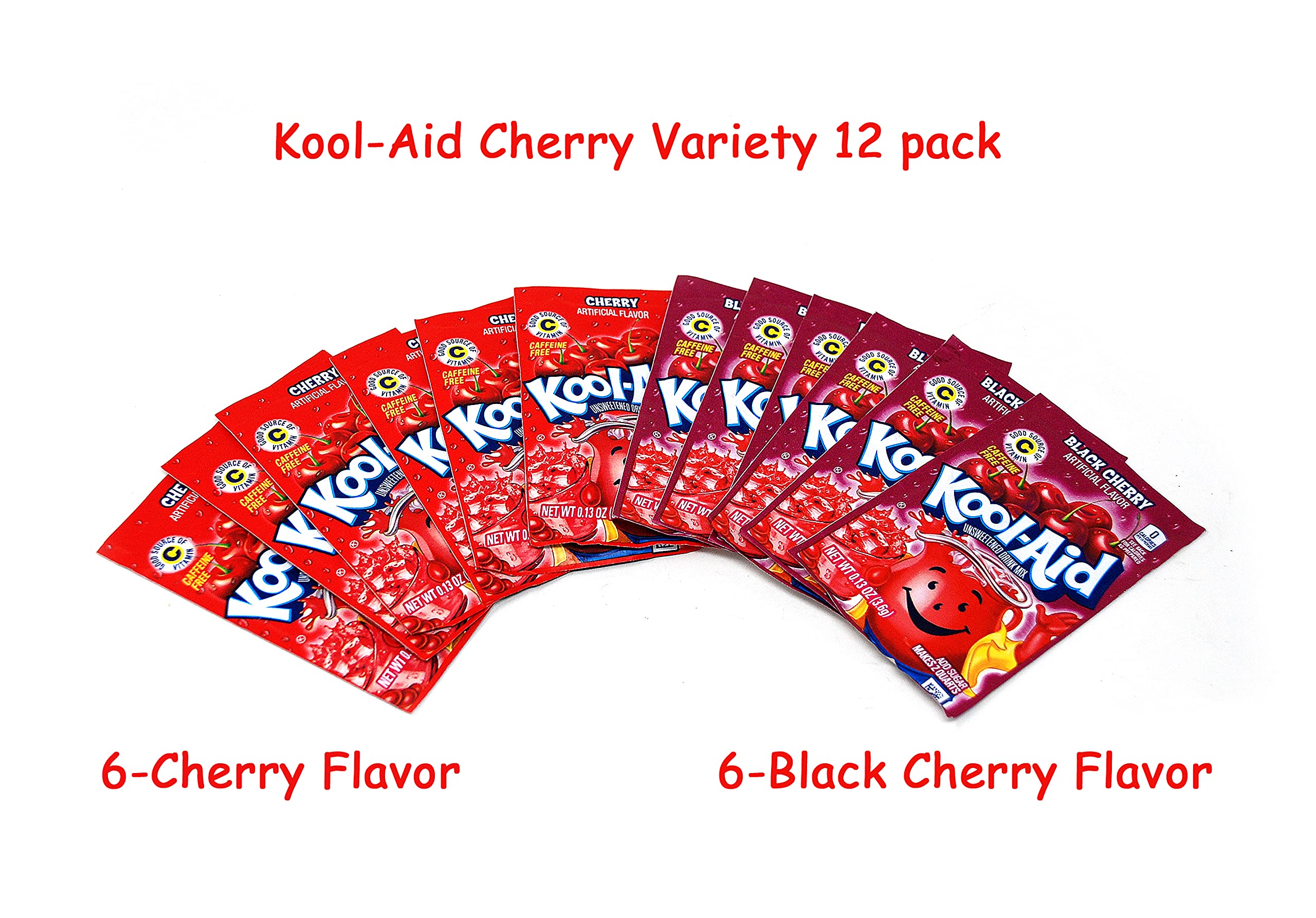 Amazon.com : Kool Aid Cherry Variety 12 packs, 6-Cherry and 6