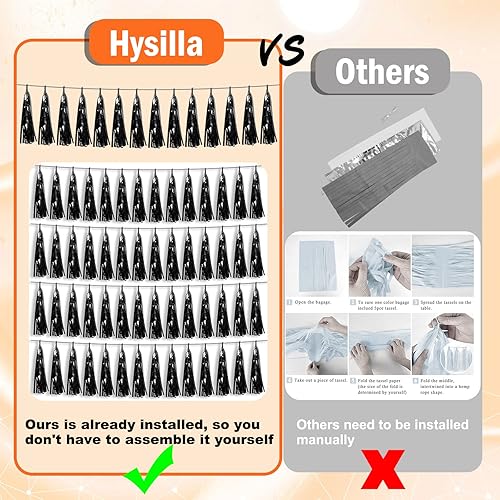 Miniatura 3 de Guirnalda metálica de flecos de papel de aluminio de color verde salvia, beige, menta, con borlas para flotadores de desfile, despedida de soltera,