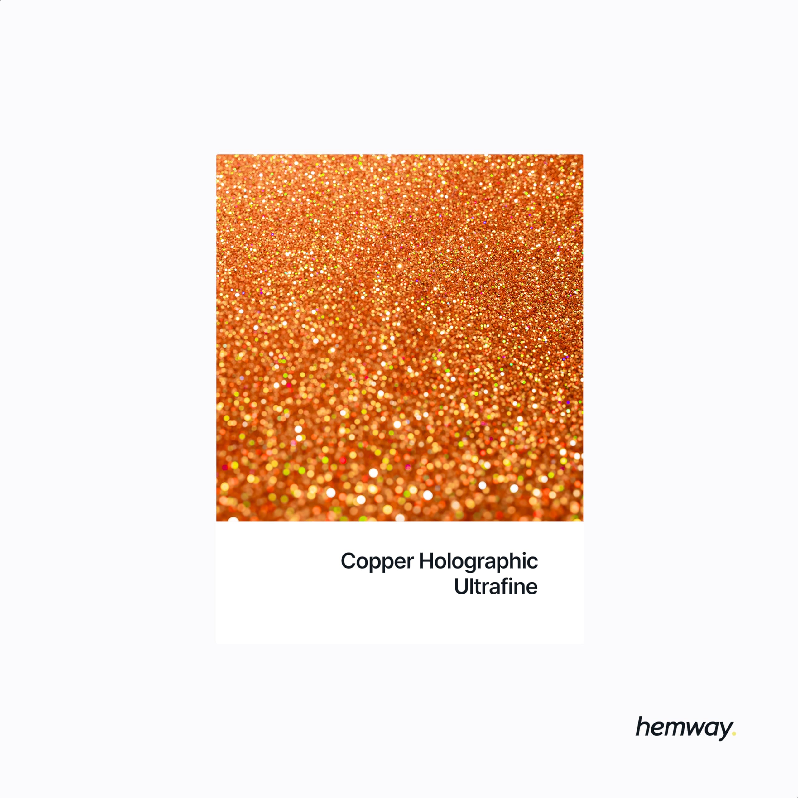 Eco Friendly Biodegradable Glitter, Copper Holographic, Ultrafine (1/128" 0.008" 0.2mm) - Image 2