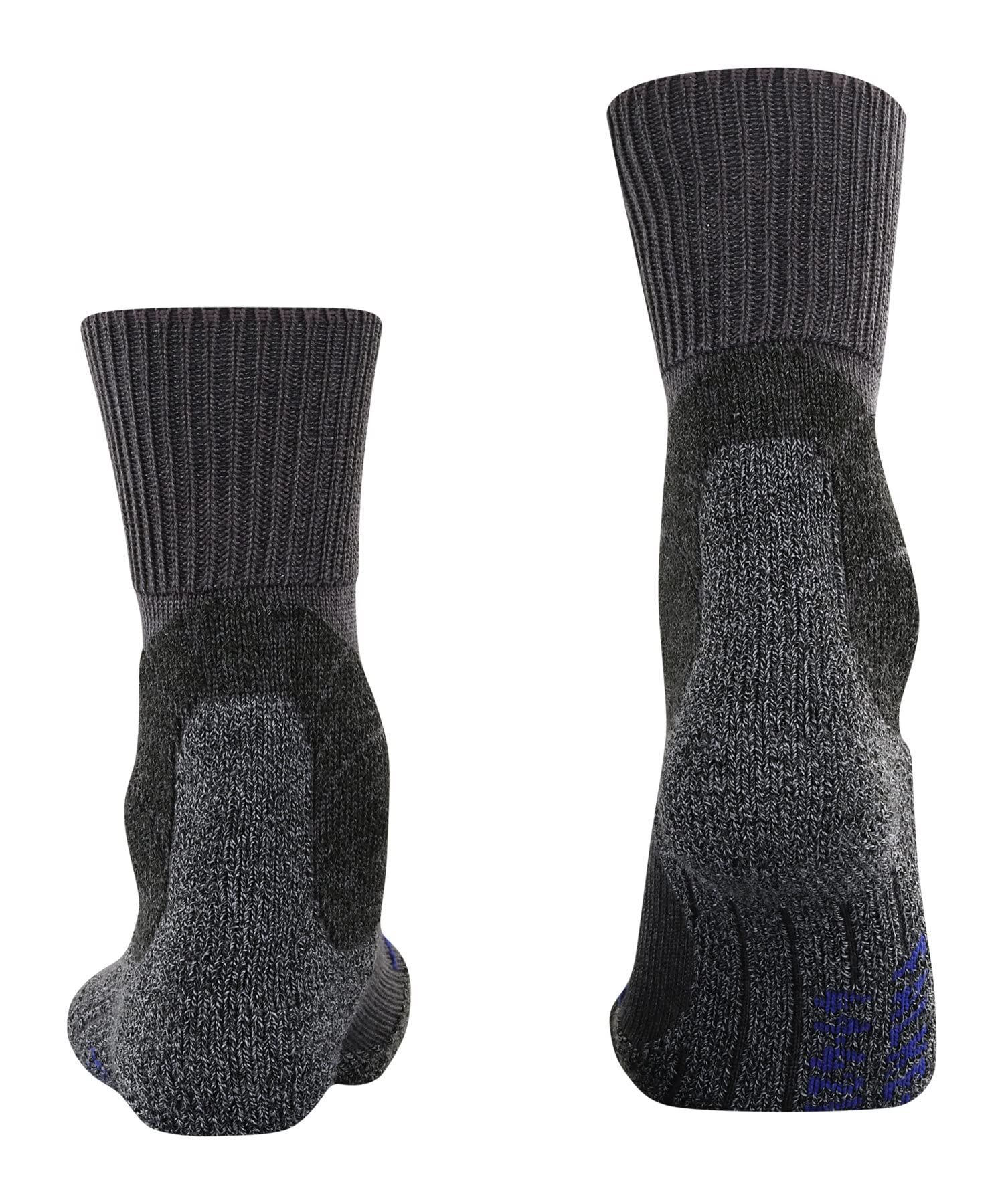 FALKE TK1 Adventure Cool W SO respirantes épaisses anti-ampoule 1 paire, Chaussettes de randonnée Femme, Gris (Asphalt Melange 3180), 37-38