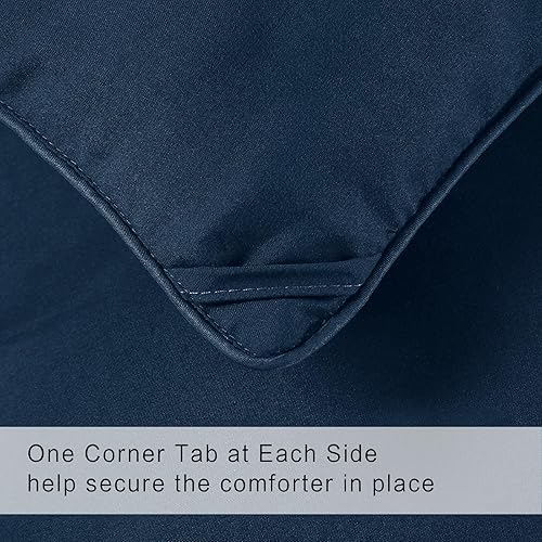 Miniatura 6 de COHOME Serie 2200 Edredón con relleno alternativo, tamaño king, acolchado, con lengüetas en las esquinas, para todas las estaciones, estilo