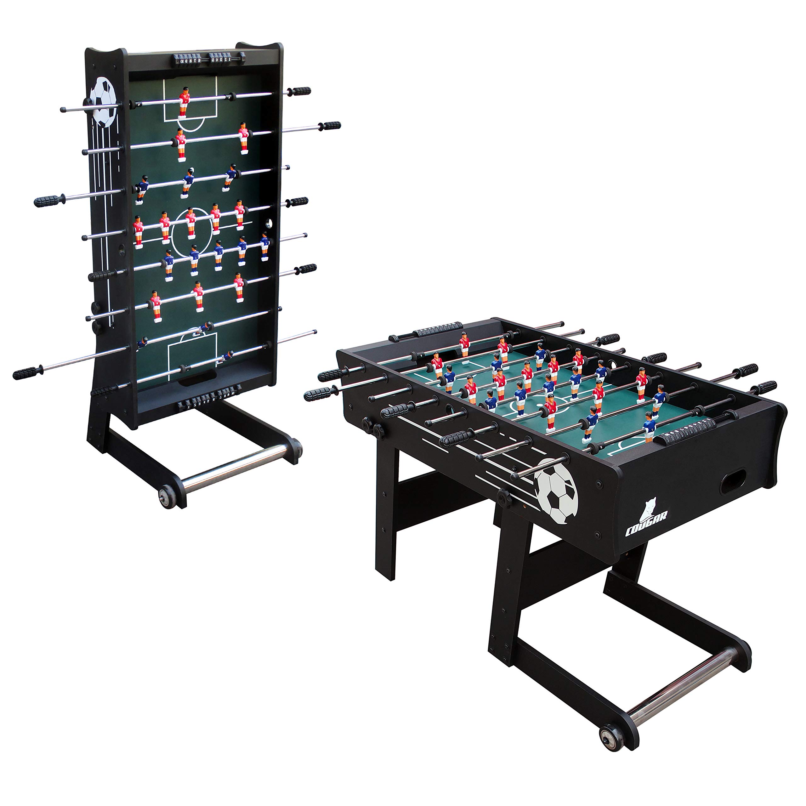 COUGAR Scorpion Kick Tischkicker – klappbarer Kickertisch in Schwarz