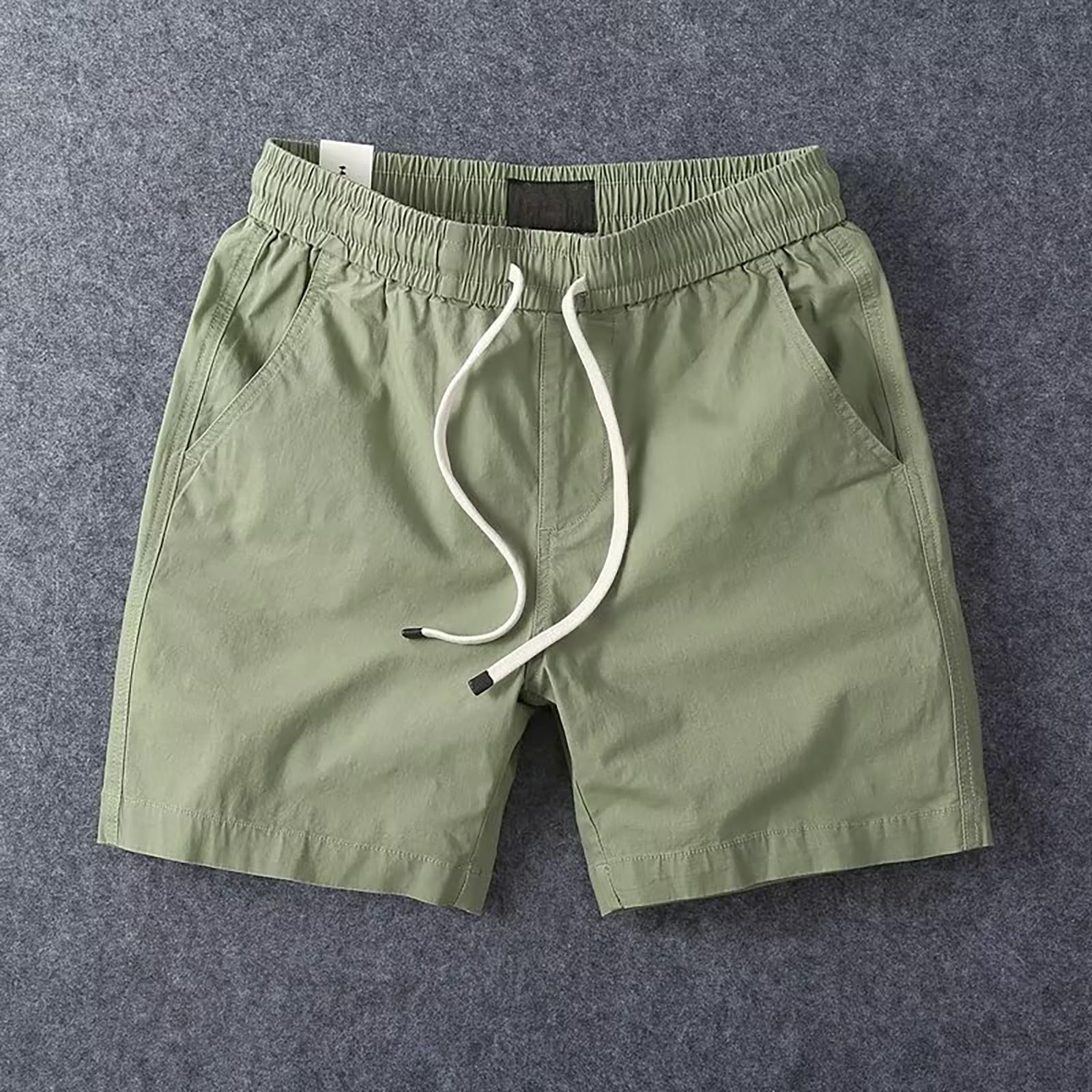 Short chino fin et léger en lin pour homme