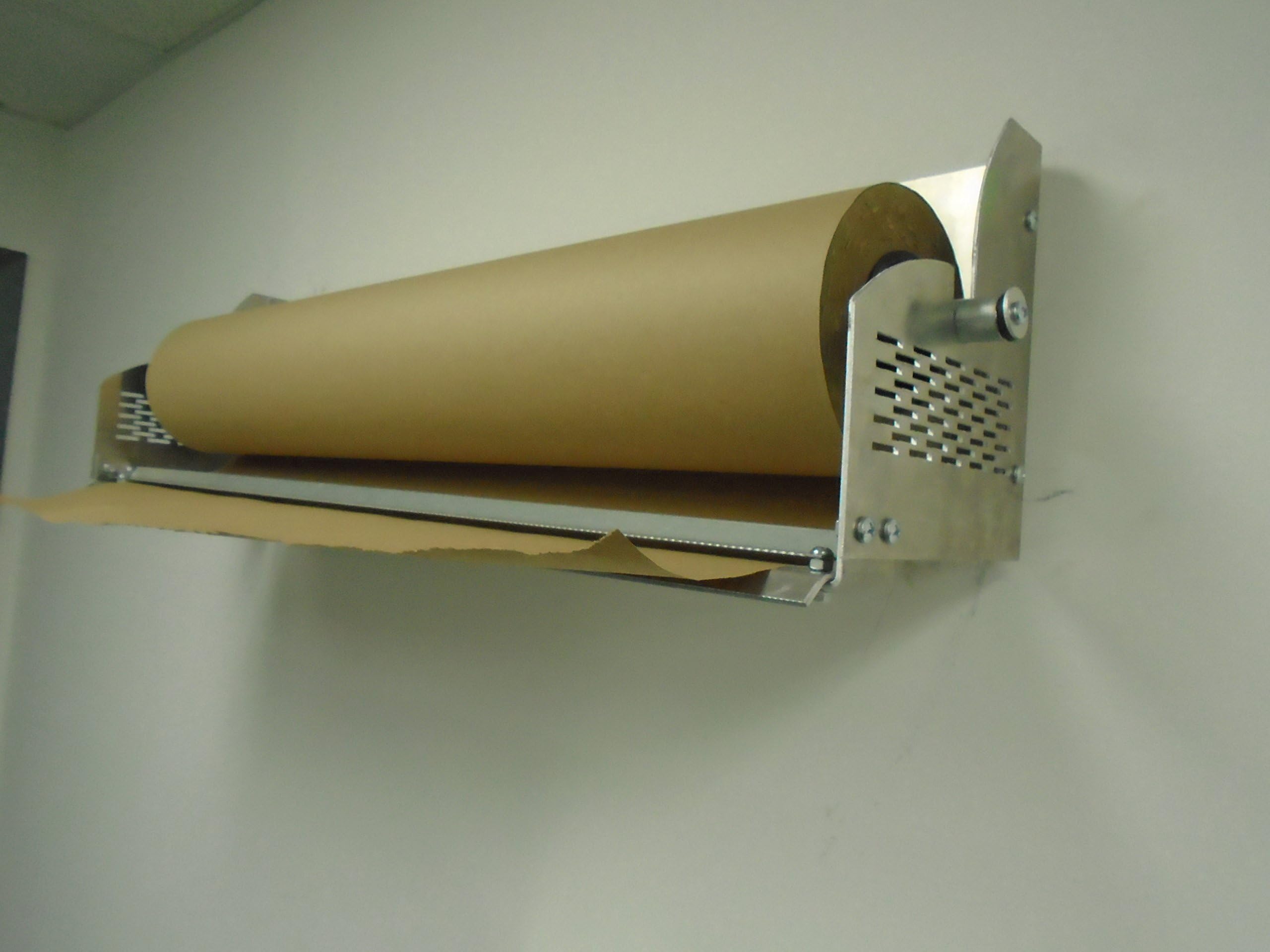 Paper Cutter Roll Dispenser 24 inches Wall Mount Kraft Paper Duralov