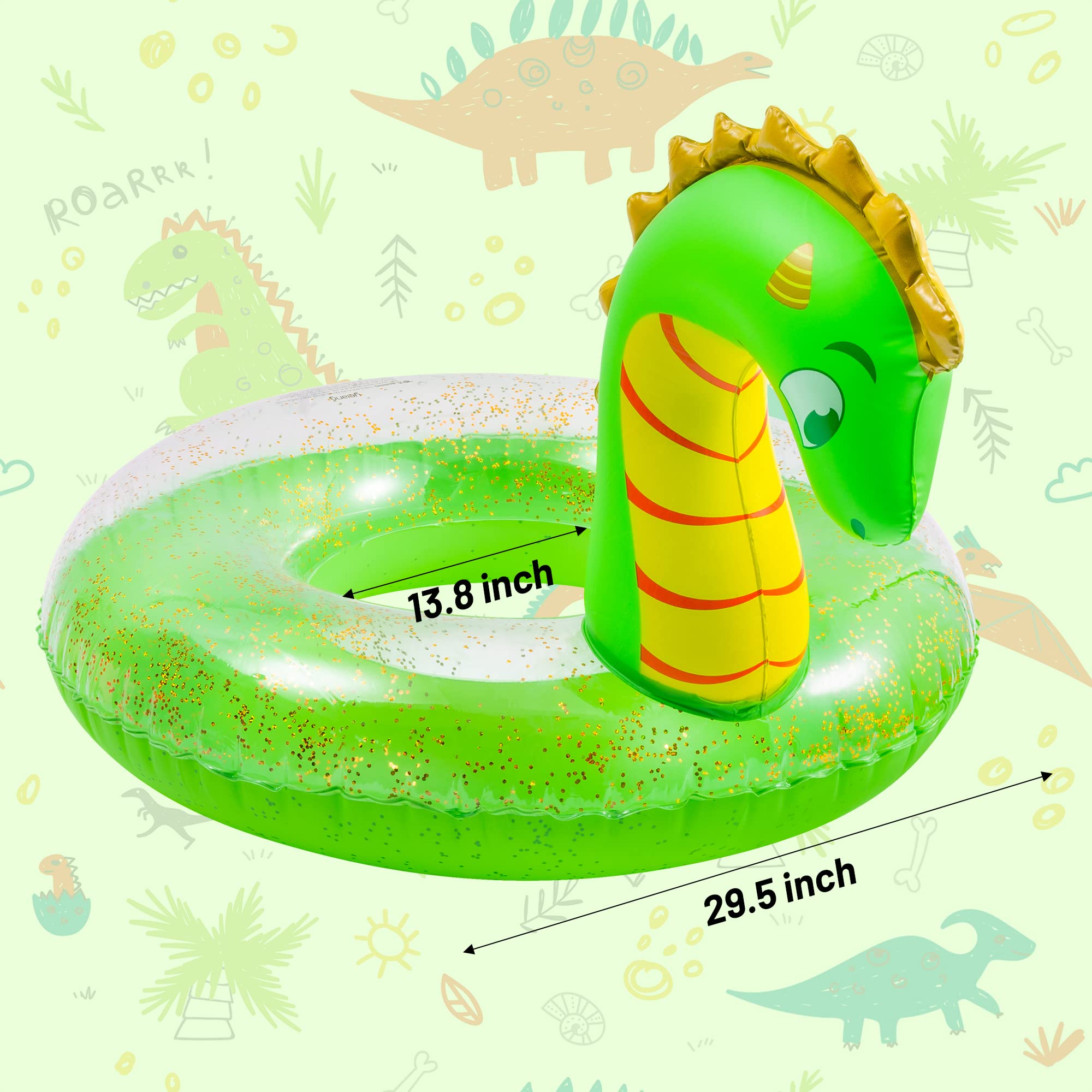 Galleggiante Unicorno Rosa Con Glitter Per Piscina – Gonfiabile Per Bambini, Estate In Acqua, Diametro 58 Cm
