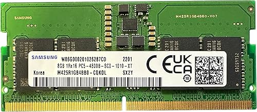 8GB DDR5 4800MHz SODIMM PC5-38400 CL40 1Rx16 1.1V SO-DIMM 262-Pin Laptop Módulo de memoria RAM (M425R1GB4BB0-CQK) (OEM)