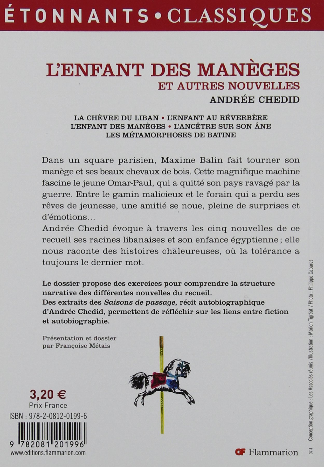 Contrôle De Lecture Le Message Andrée Chedid Amazon.fr - L'Enfant des manèges ne: ET AUTRES NOUVELLES - Chedid Andrée -  Livres