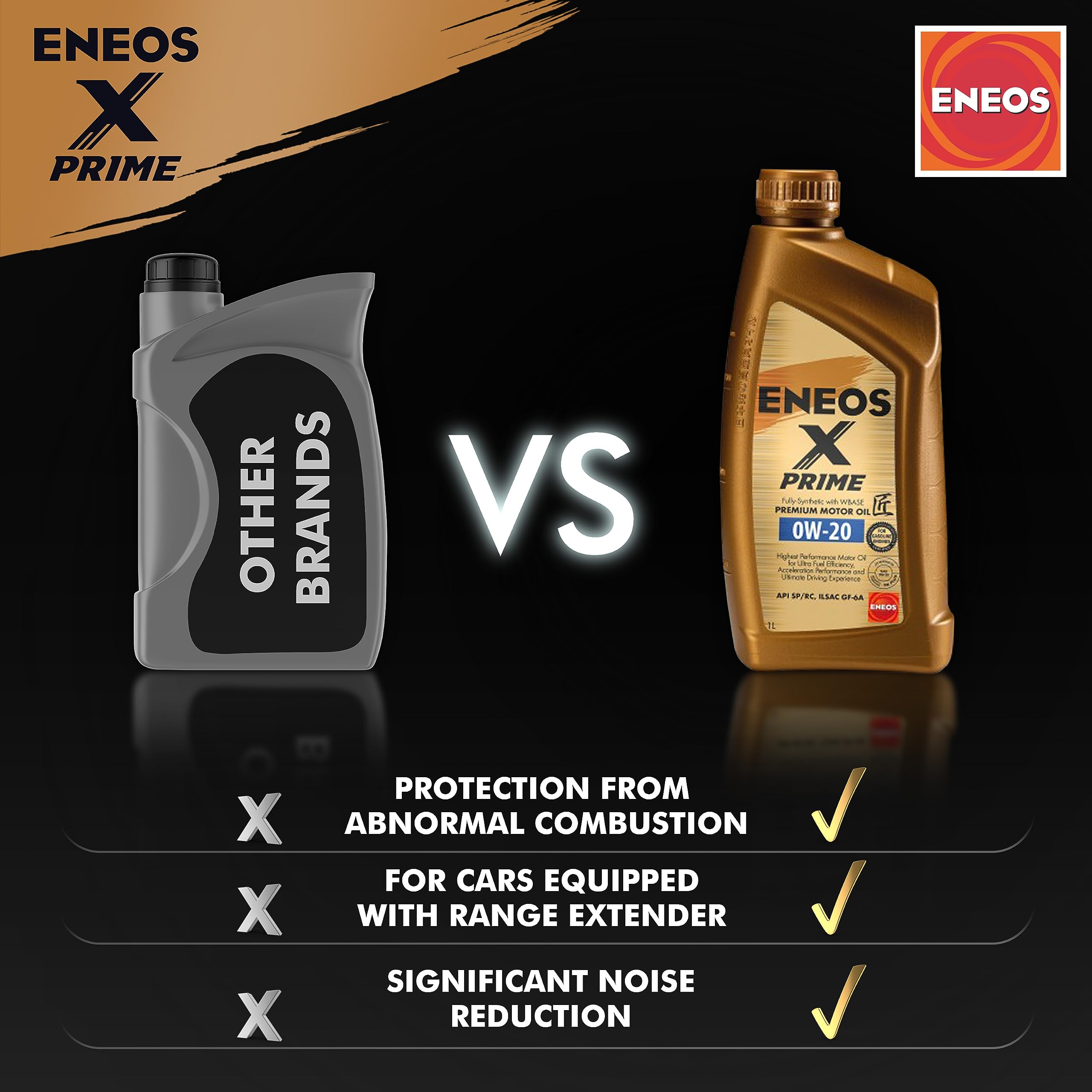 ENEOS Engine Oil 0W20 Longlife X PRIME 0W20 Oil 1L - 0W20 Engine