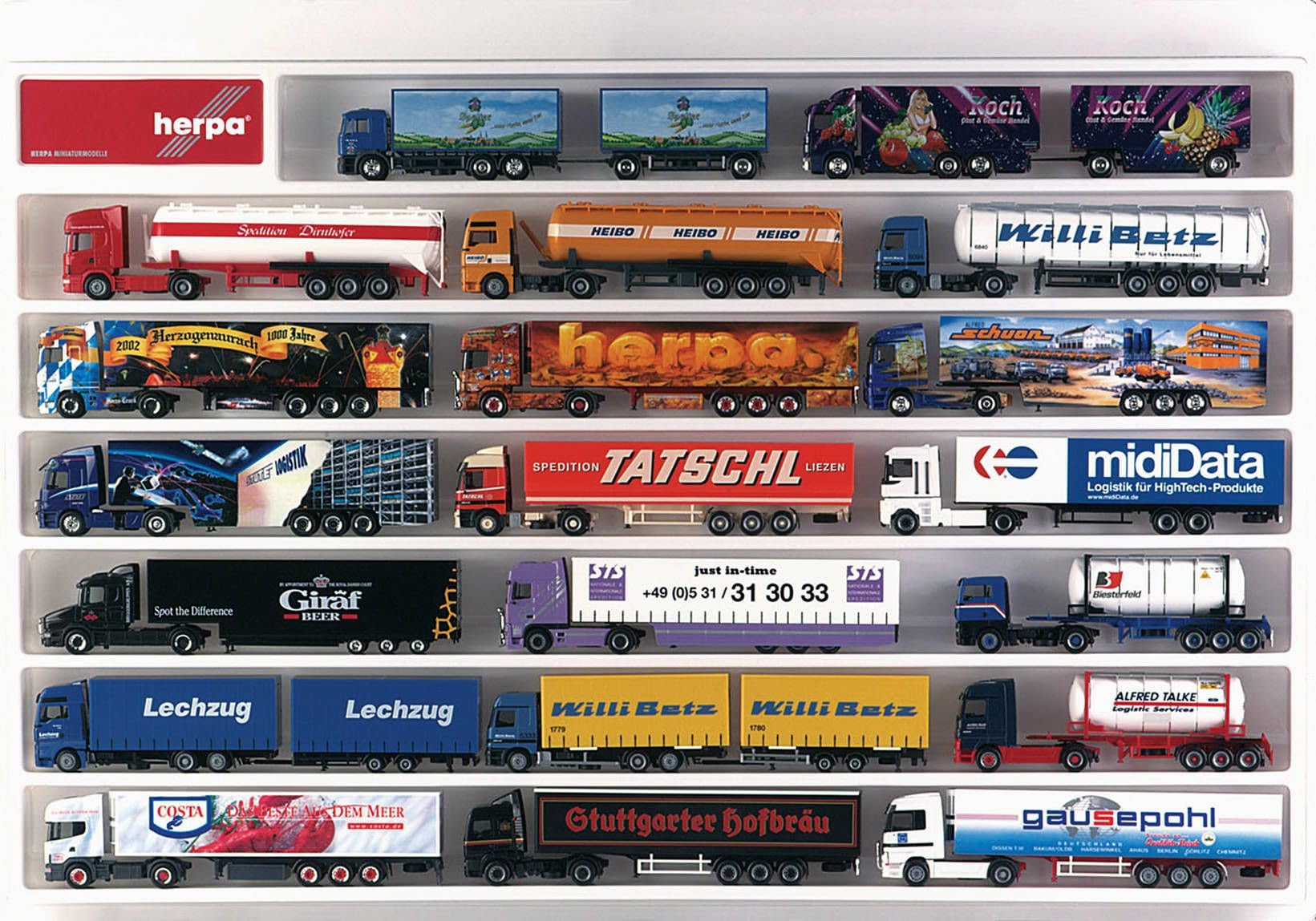 Amazon.com: herpa 029254-Euro Display Truck Long, 64.5 x 45 x 3.5