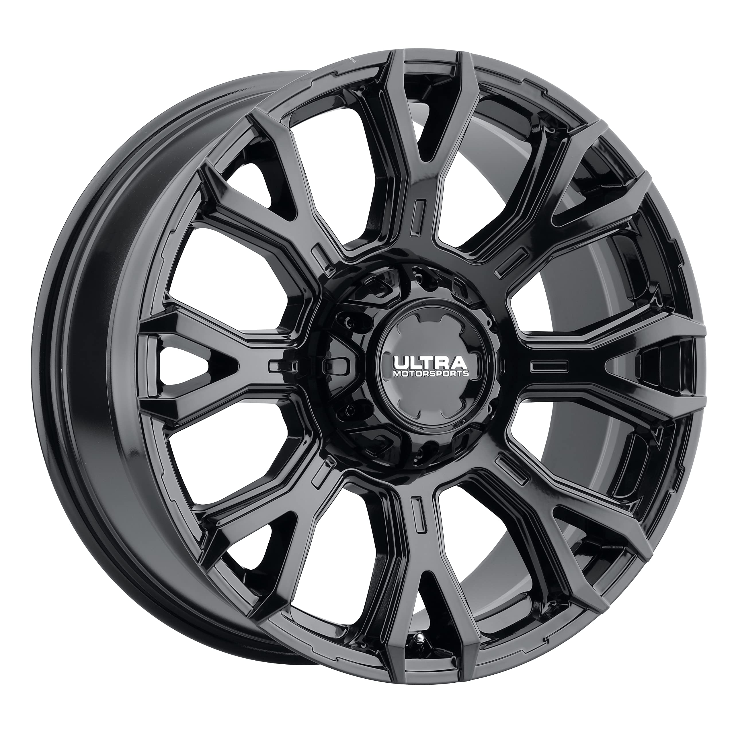 Ultra 123BK SCORPION Custom Wheel - 20x10, -25 Offset, 5x139.7 Bolt Pattern, 87mm Hub - Black Rim