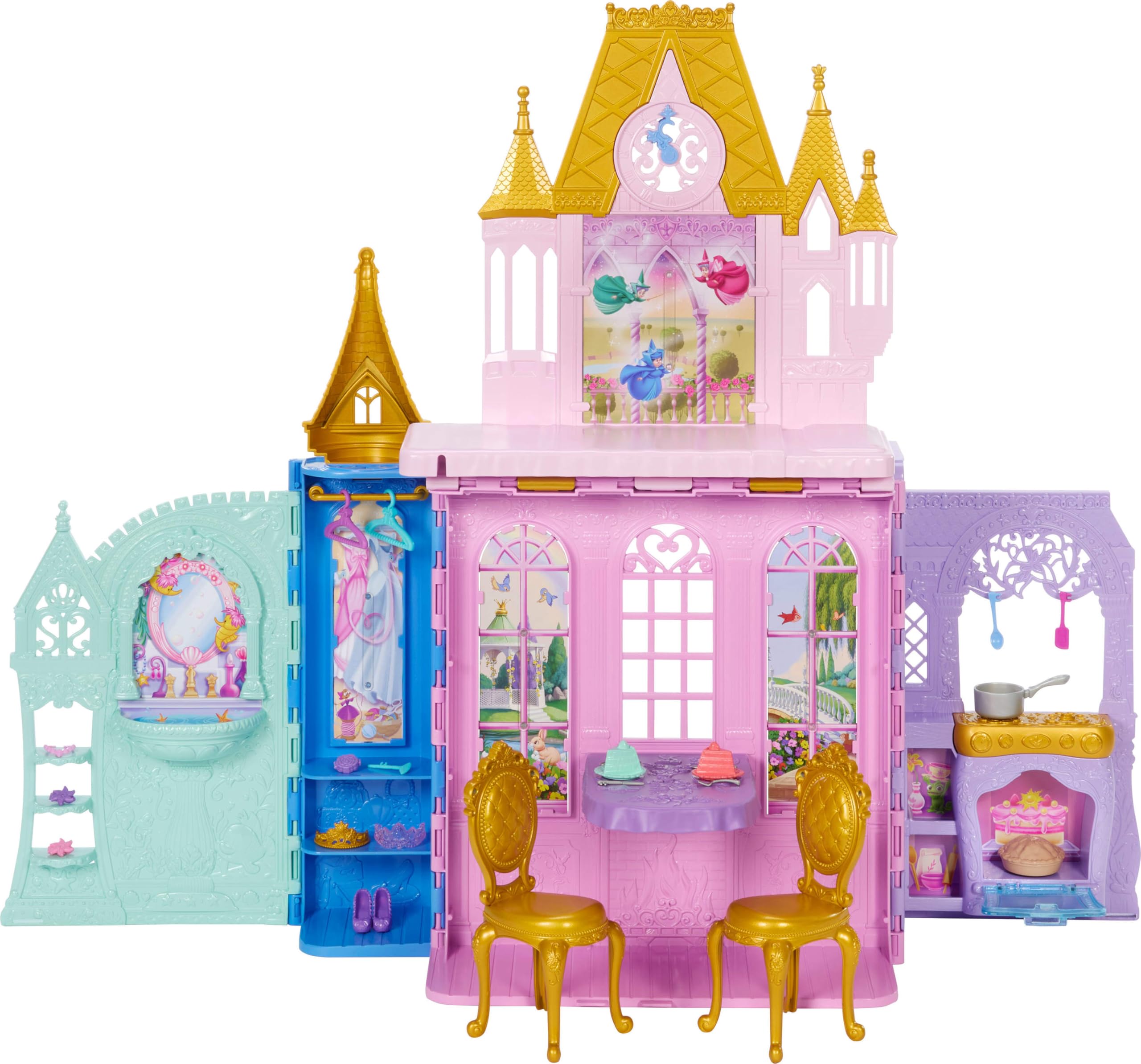 Amazon.com: ​Mattel Disney Princess Portable Close & Carry Castle