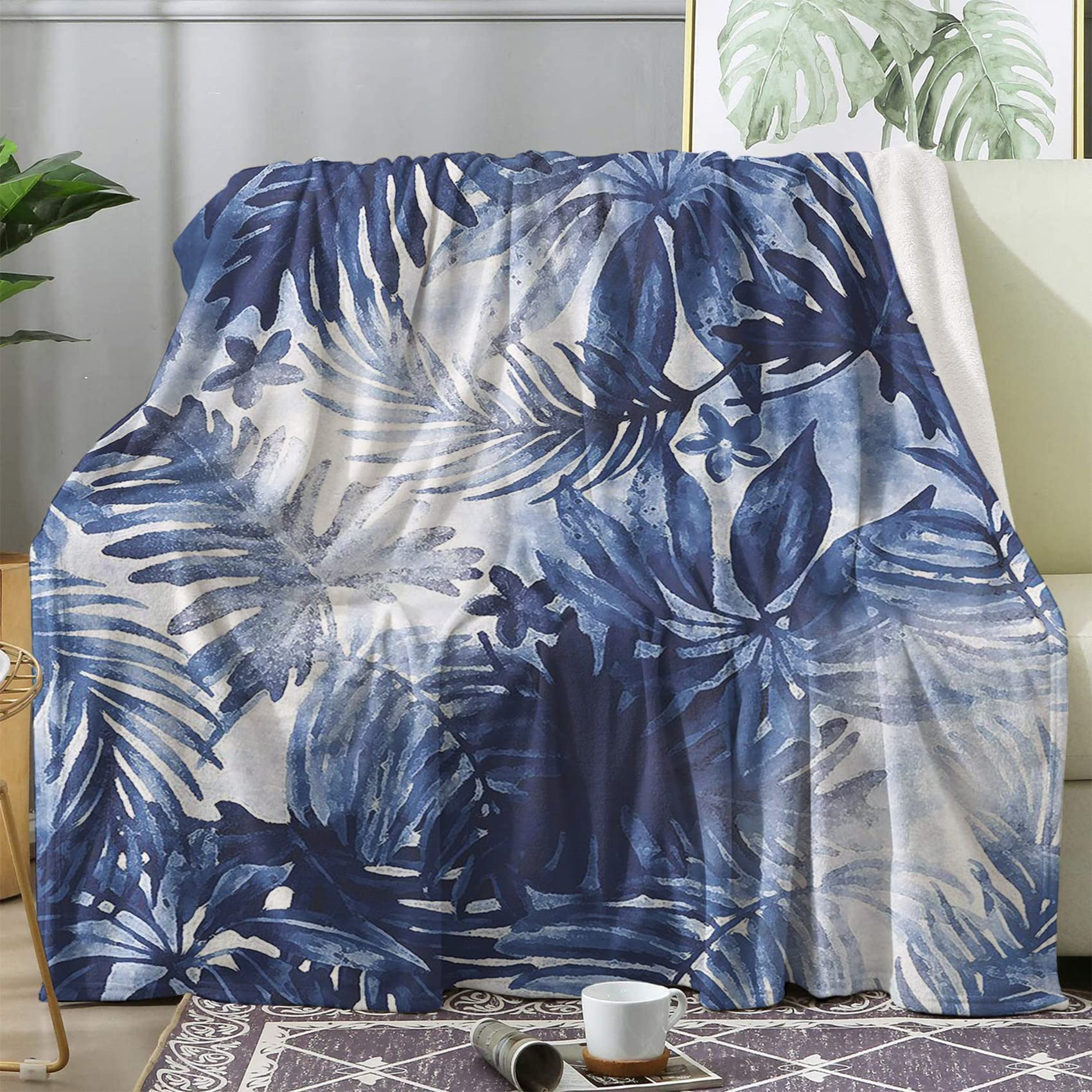 Couverture polaire 220x240 thermique et douce en flanelle pour grand lit