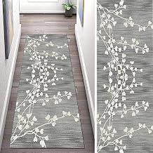 Runner Carpet 80x200cm Grey Hallway Narrow Rug for Entryway Living Room Corridor Kitchen Floor Non-Slip Mat 60cm/70cm/80cm/100cm Wide