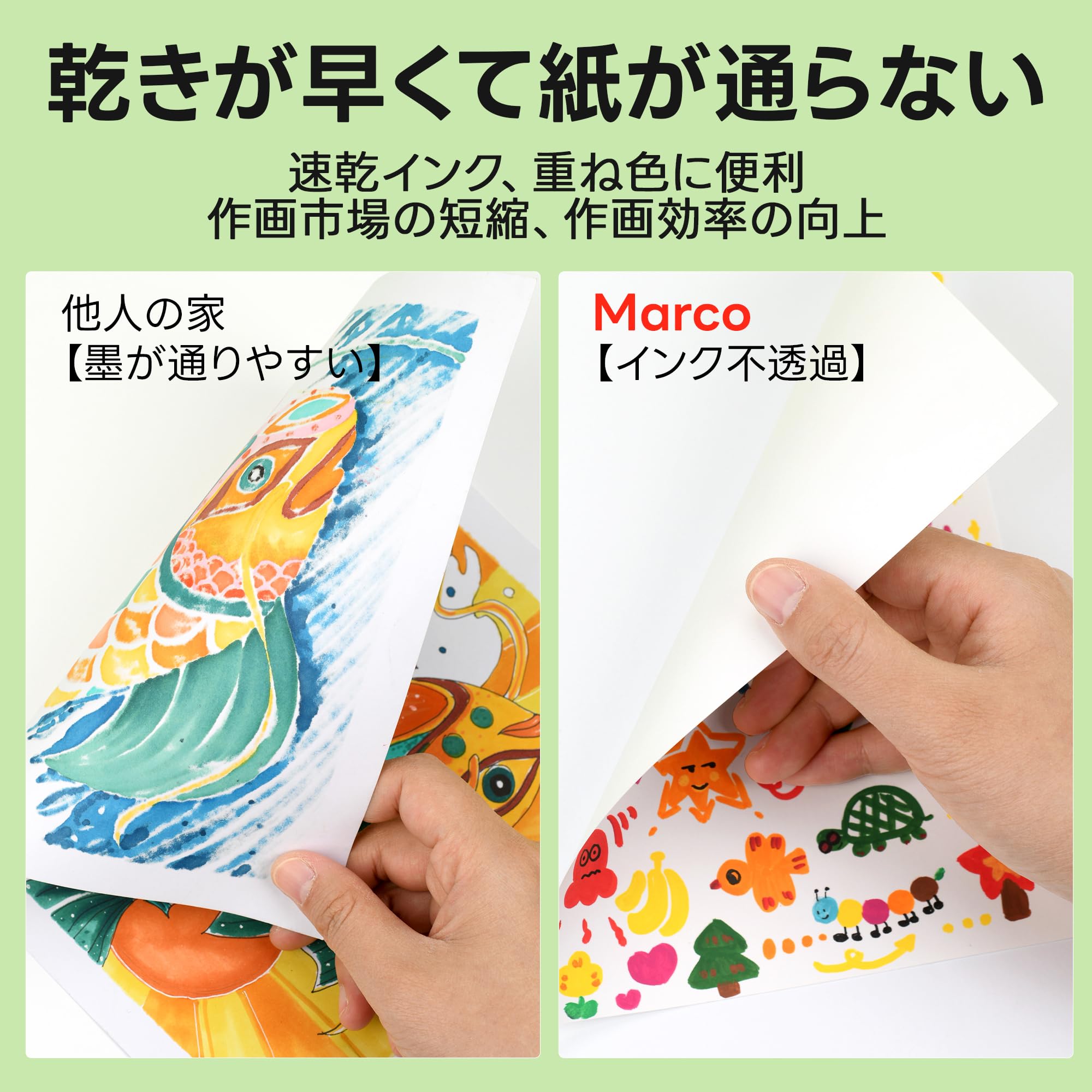 Amazon | Marco 48 色 カラーマーカー 水性アクリルペン 速乾・防水
