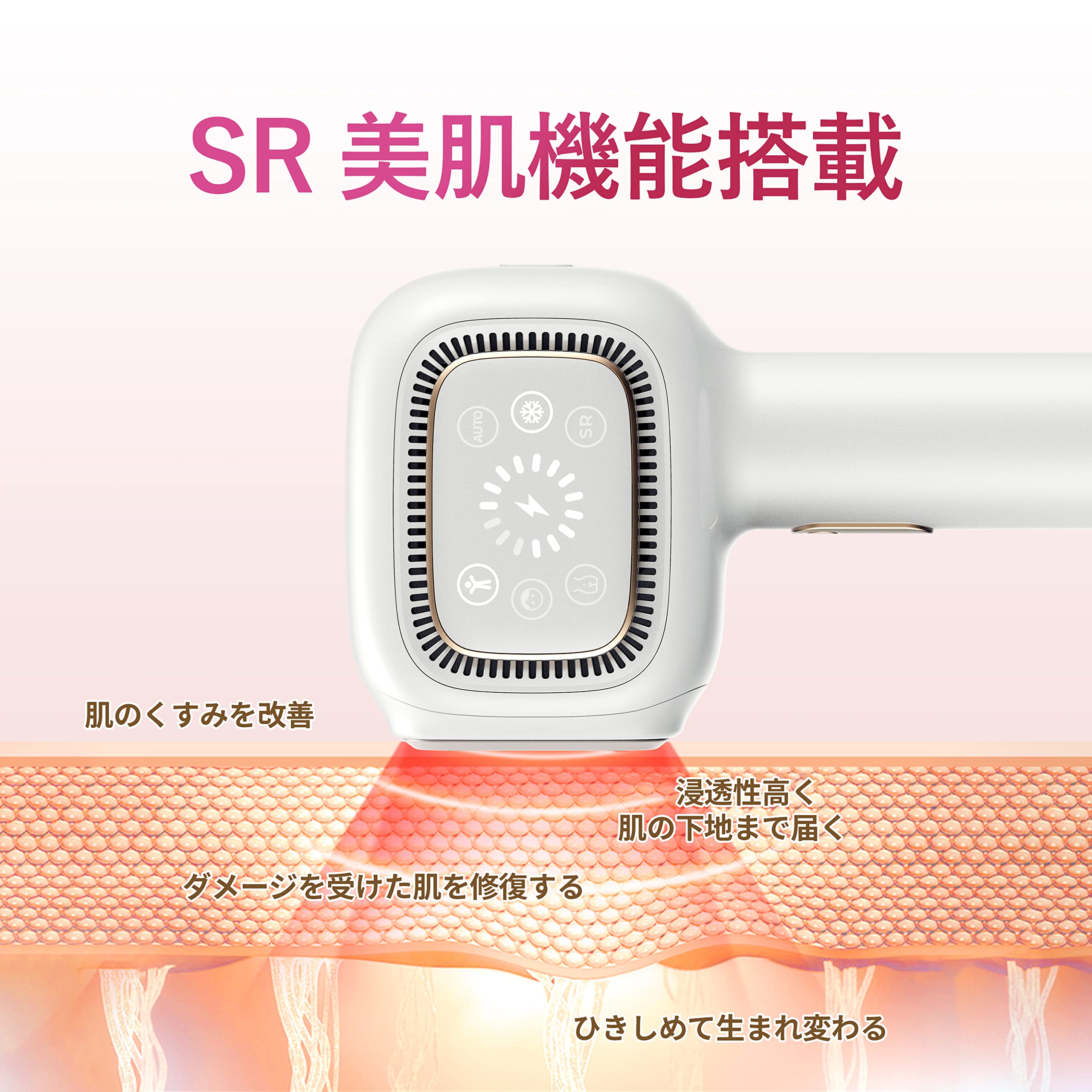 Amazon | AISLE 脱毛器 2022最新ドイツ 光学技術 サファイア 冷感脱毛 