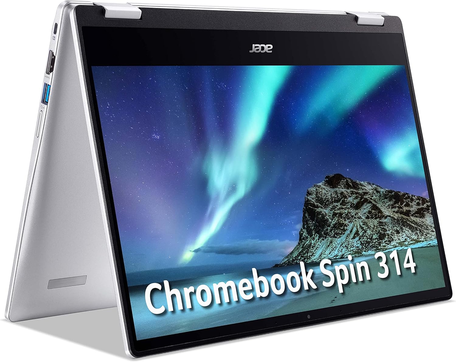 Acer Chromebook Spin 314 CP314-1H – (Intel Celeron N4500, 4GB, 64GB eMMC, 14 Inch HD Touchscreen Display, Google Chrome OS, Silver) (Renewed)