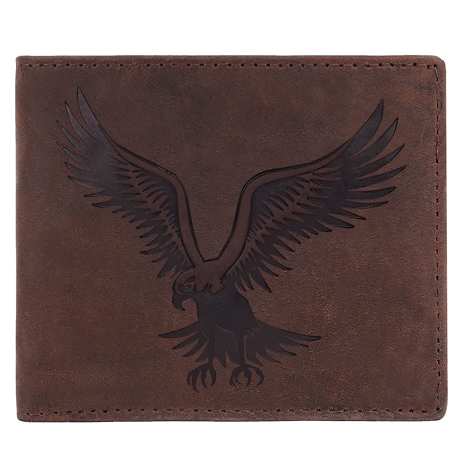 Buy Mens Wallet RFID Genuine Harry Rustic Brown Leather Bifold Wallets