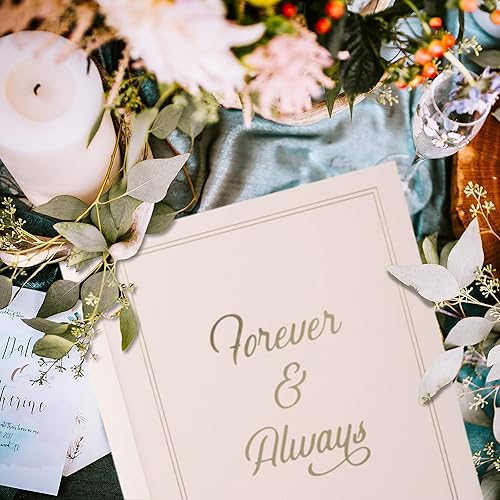 Miniatura 8 de C.R. Gibson WA28-24084 Forever & Always - Agenda y organizador de boda, 168 páginas con 9 separadores de pestañas, 8.75 pulgadas de ancho x 10.25