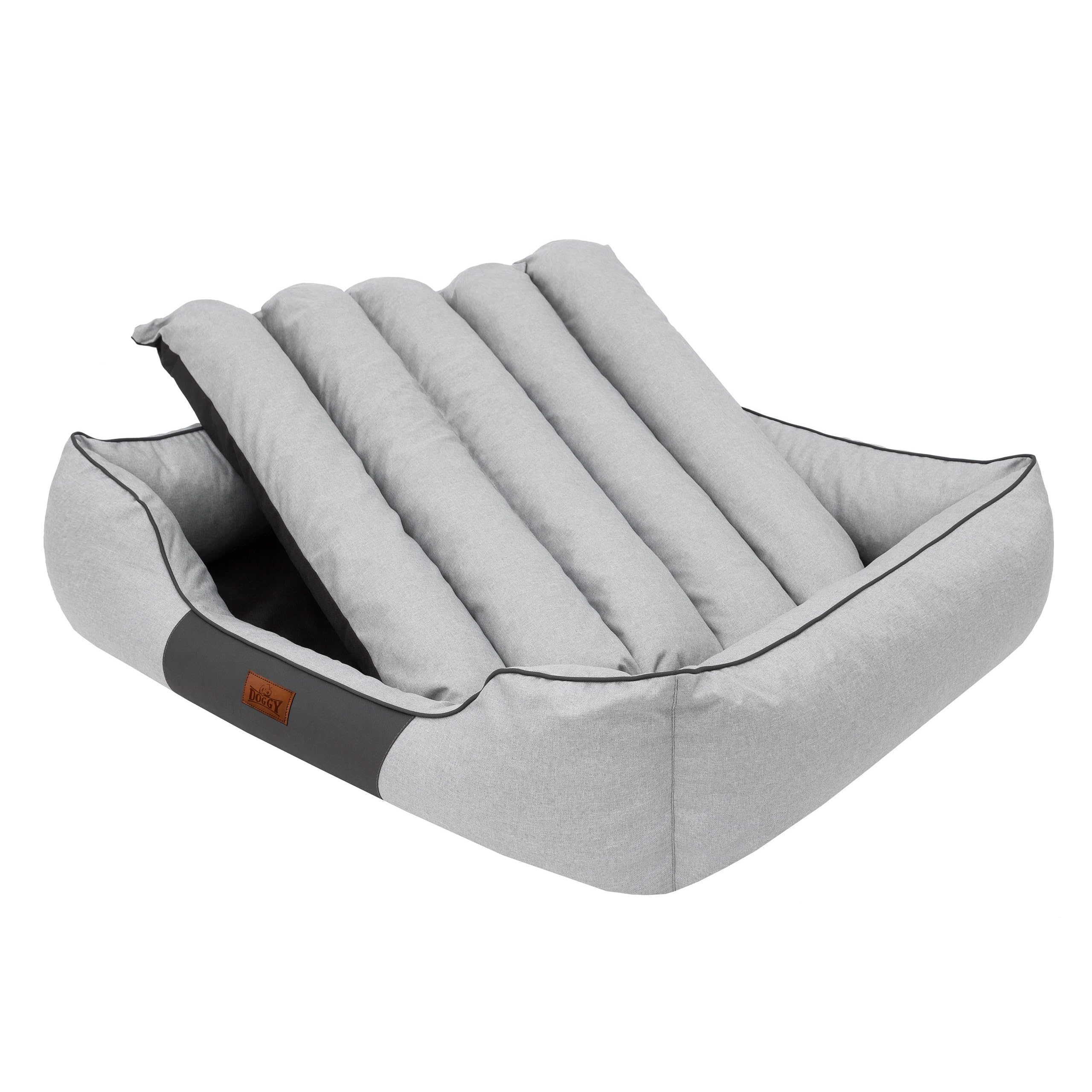 Cuccia per animali domestici, cuscino per cani, lettino, cuscino per cani, letto per cani, letto per cani, letto per animali, materasso XL – 85 x 65 cm, cenere ecologica