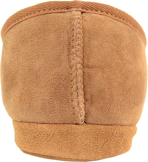 SNUGRUGS Newbury Pantofole Uomo In Pelle Di Pecora - Apertura Posteriore, Castano, Taglia 44 EU