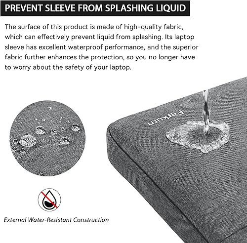 Miniatura 5 de Ferkurn Funda para laptop de 14-15.6 pulgadas, bolsa de hombro para MacBook Pro de 15 pulgadas, MacBook Pro de 16 pulgadas 2019 2021Surface Laptop 3