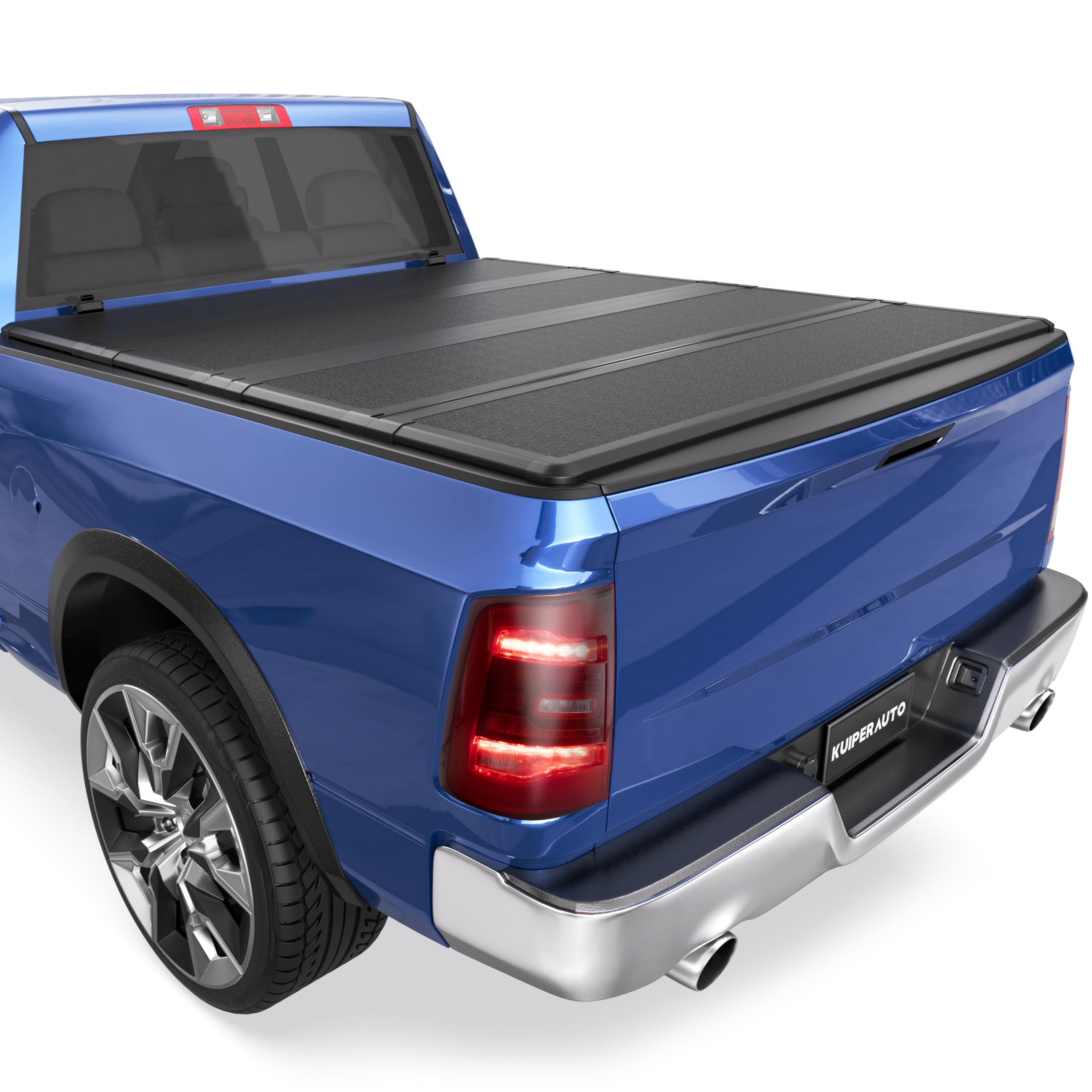 Fiberglass Quad Hard Truck Tonneau Cover Bed Cover Compatible with 2009-2025 Dodge Ram 1500 Classic & New Body -5.8 FT Bed w/o Ram Box 67.4 inch