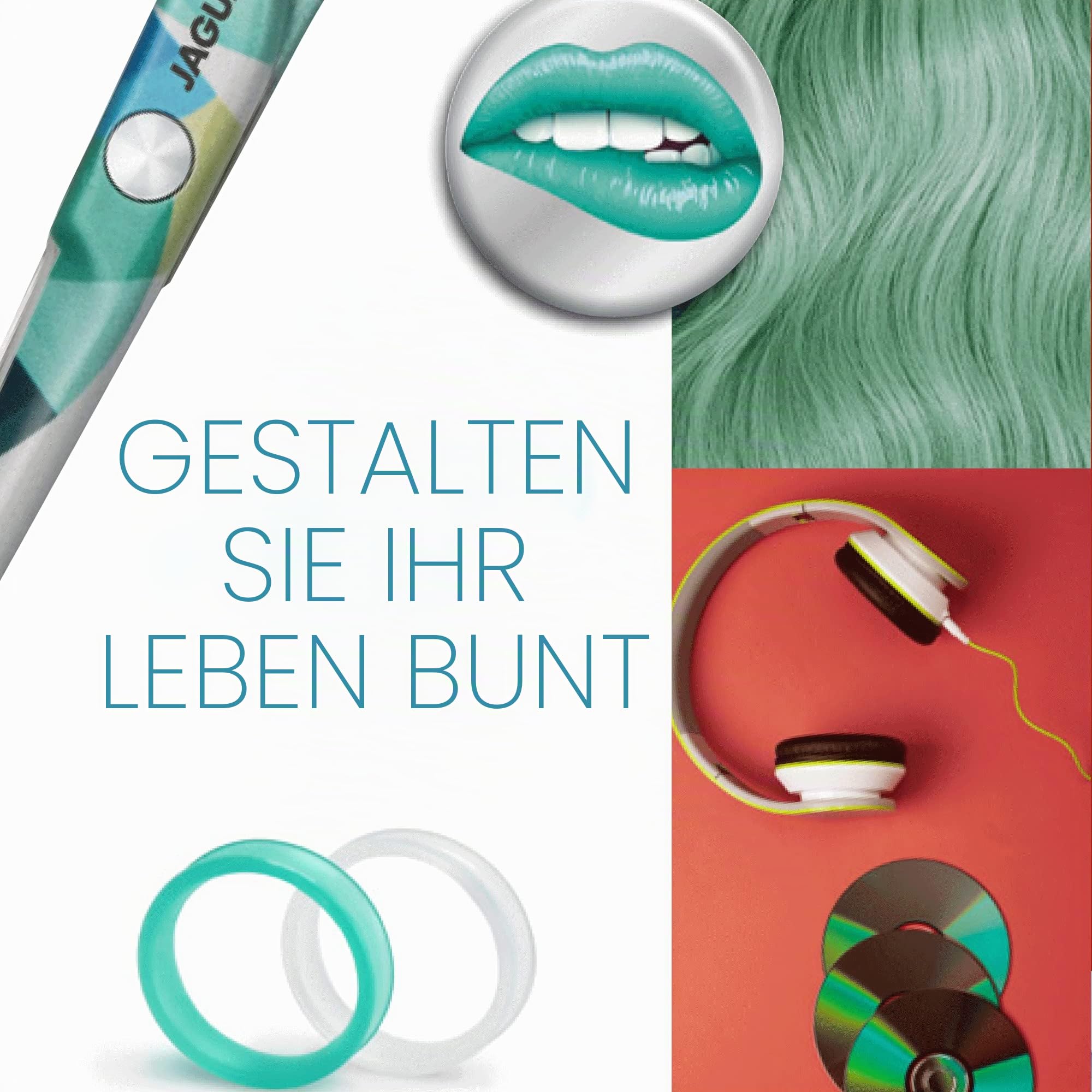 JAGUAR Haarschere JaguART IN MOTION 5.5" | ergonomische Griffstellung | Friseurschere im Offset-Design | antiallergene, resistente High-Tech-Beschichtung in Fotoqualität | Made in Germany
