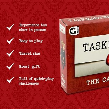 Ginger Fox Taskmaster Card Game | Special Edition | Compete in Silly Tasks From The Show | Great Family Fun | Hilarious Gameplay | Gift Idea For Ages 8+ | Fun Party Game