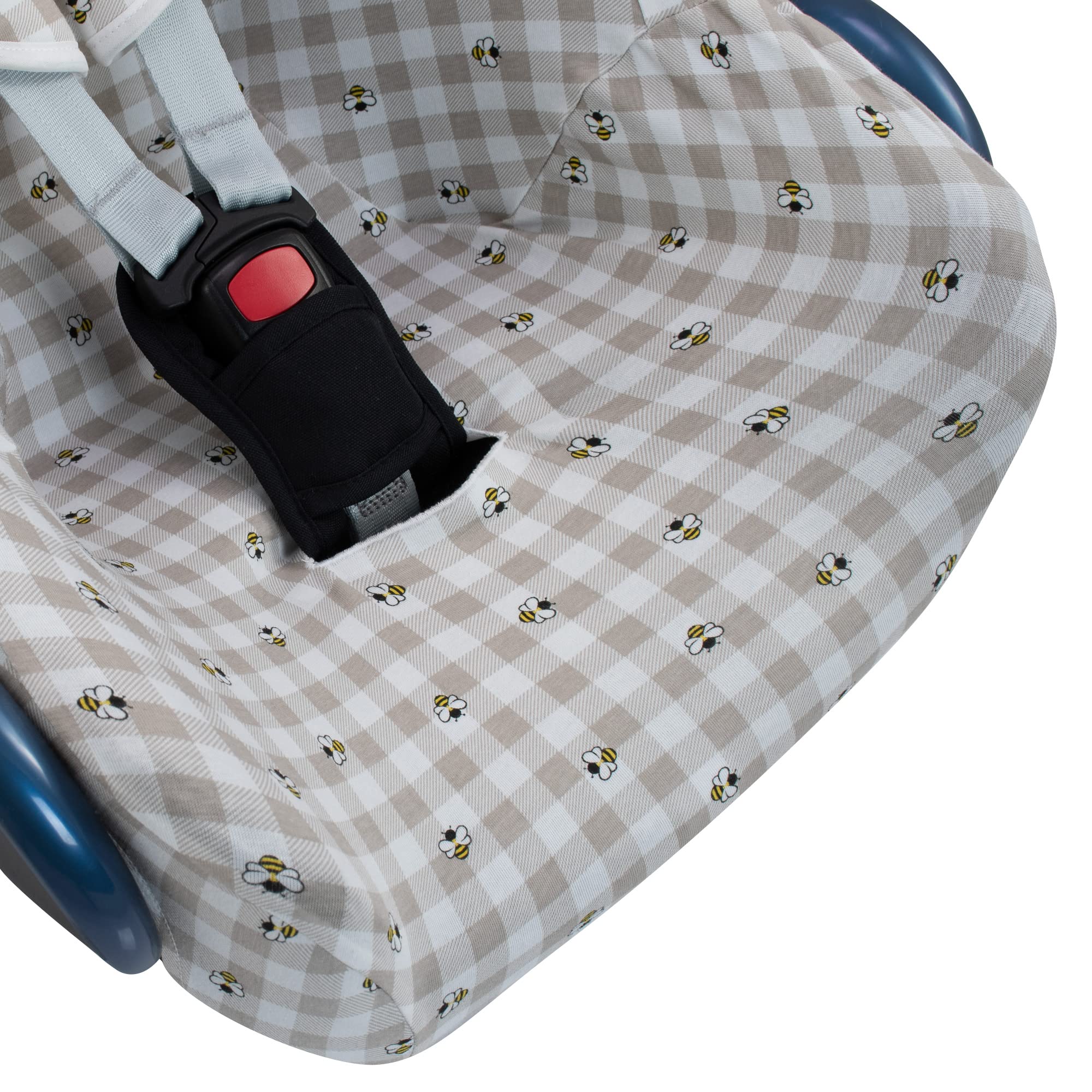 JYOKO Kids Funda de algodón para Silla de Coche Compatible con Maxi Cosi Cabriofix, Portabebe gr 0 (Picnic Vichy)