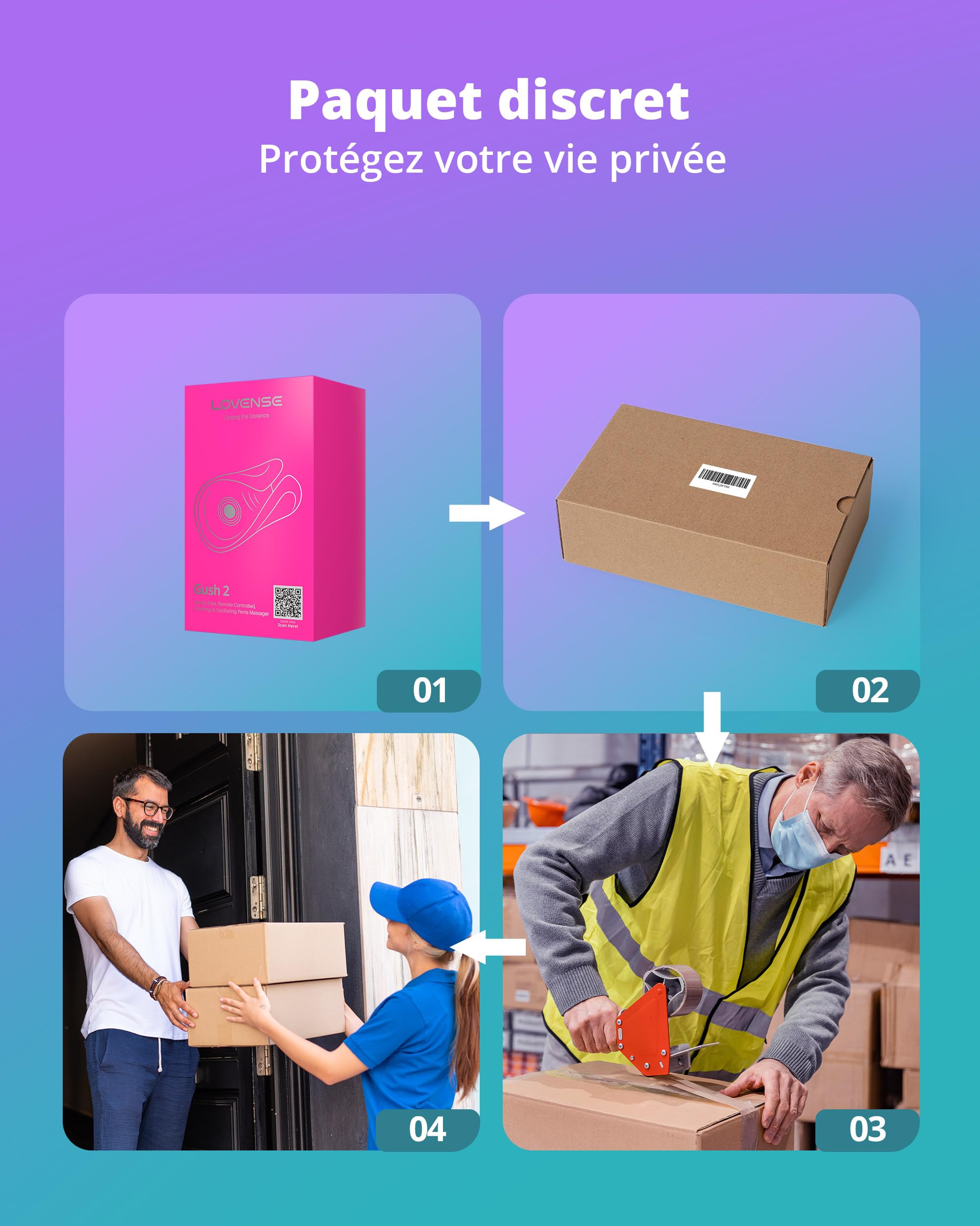 LOVENSE Gush 2 Masturbateur Homme Mains Libres, Contrôle à Distance via App | Masturbateur Automatique Vibrant et Oscillant, IPX7 Étanche, Sangles Réglables et Rechargeable par USB