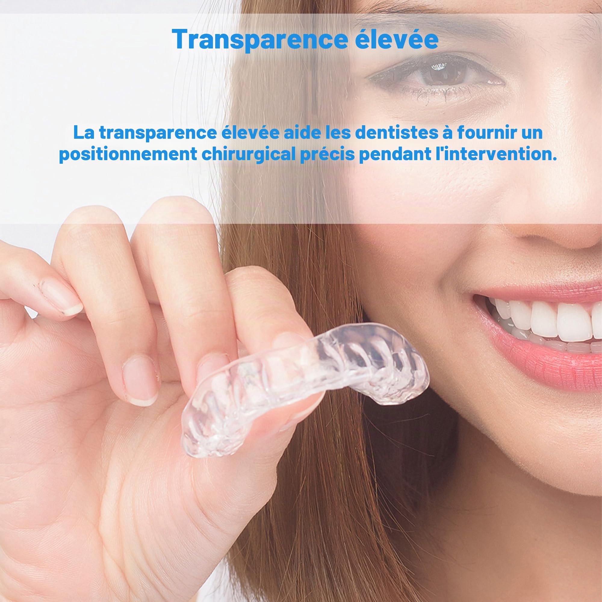 Antinsky Résine de guidage dentaire pour imprimante 3D DLP LCD durcissement UV 405nm pour stérilisation à haute température faible odeur perçage taraudage haute précision transparent 1kg