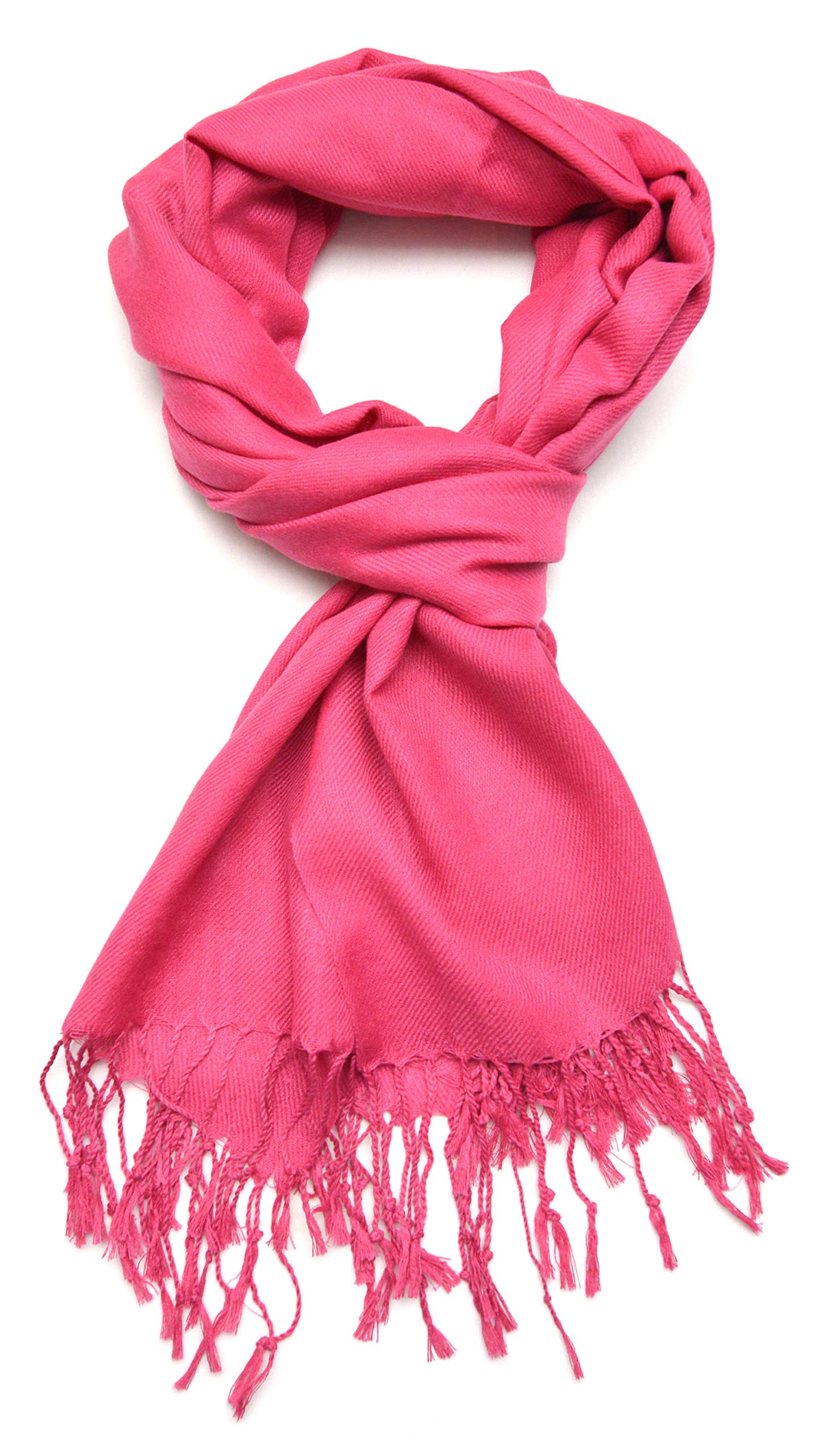 GelantePlain Soft Pashmina Shawl Wrap Scarf Solid Colors.