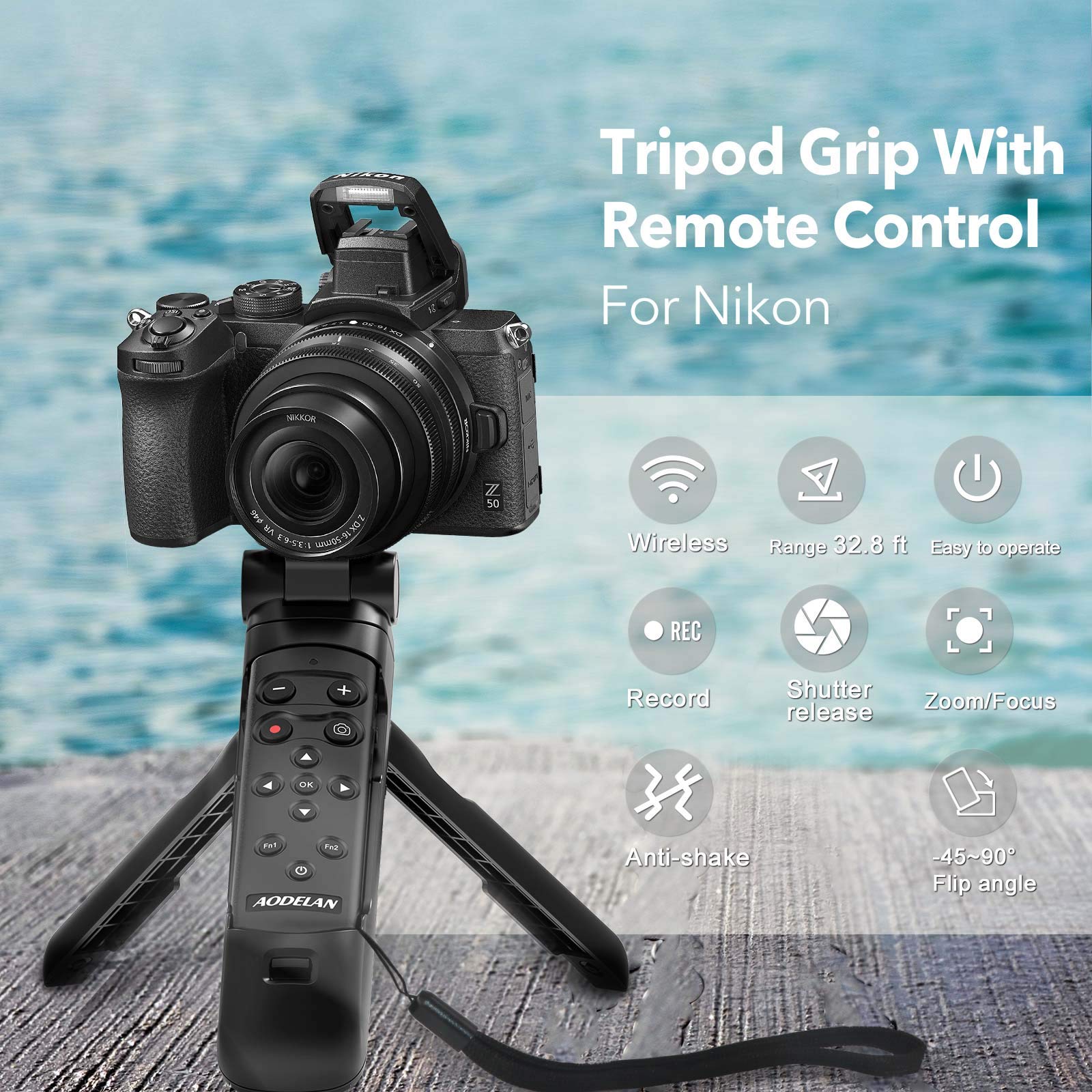Nikon Ml-l7 JJC Wireless Remote Control Shooting Grip Mini Tripod