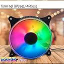 RiaTech 3 Pack RGB LED 120mm Case Fan For PC, 1500 RPM gallery image