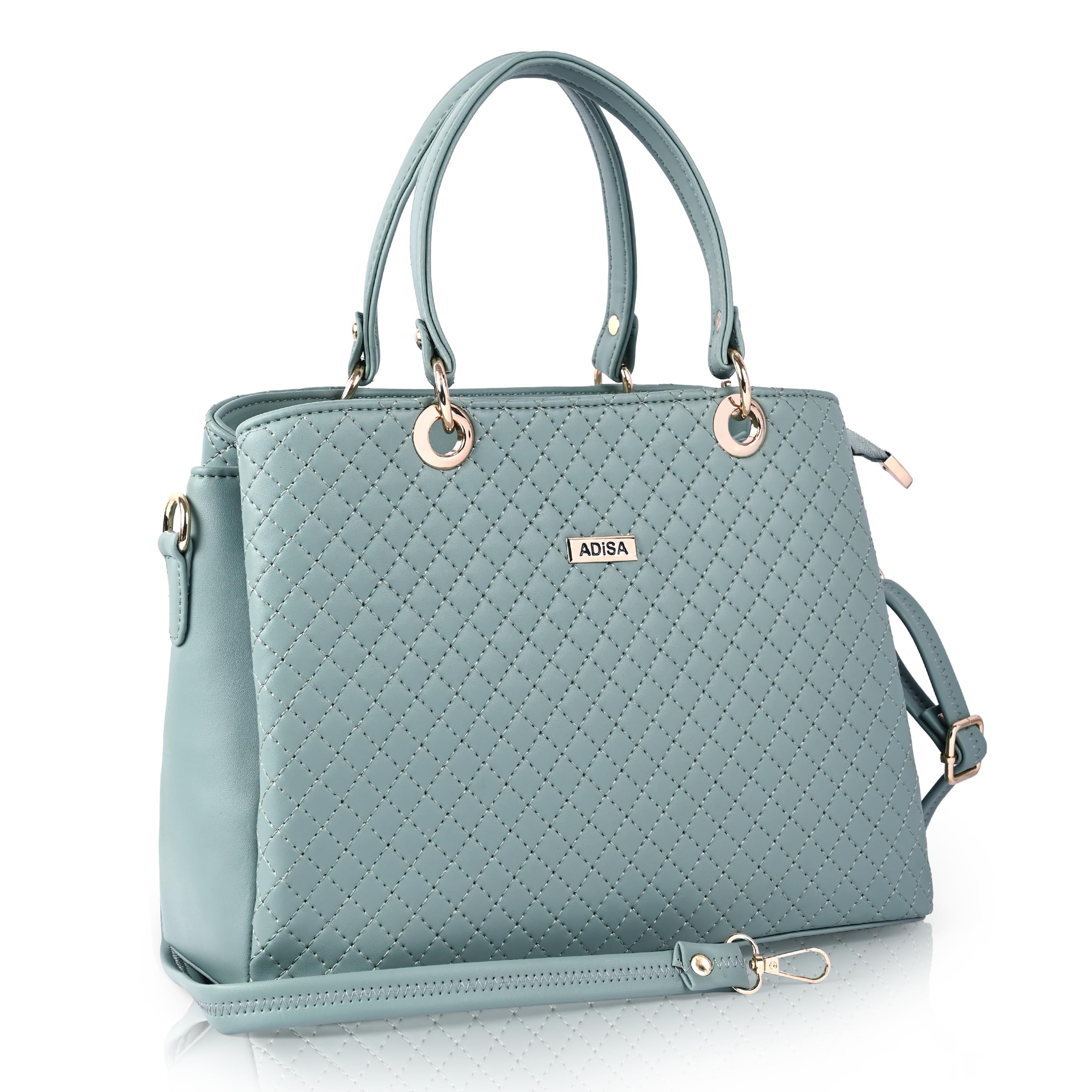 adisa quilted handbag shoulder bag for women and girls with detachable sling belt (AD4077)-picture-20