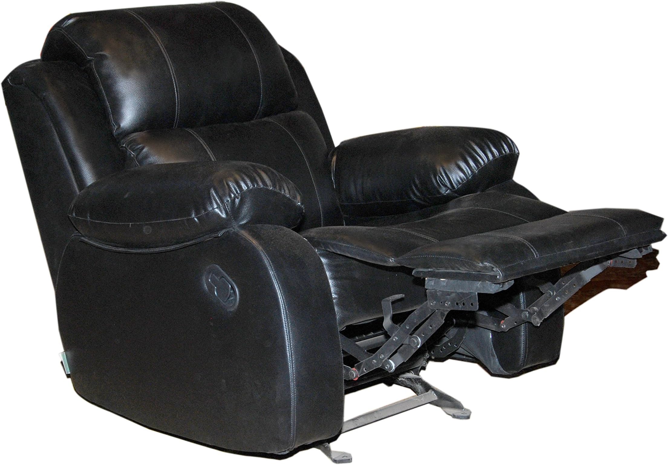 India Style 205 Single Seater Wooden Recliner (Solid Wood, Matt Finish, Black)