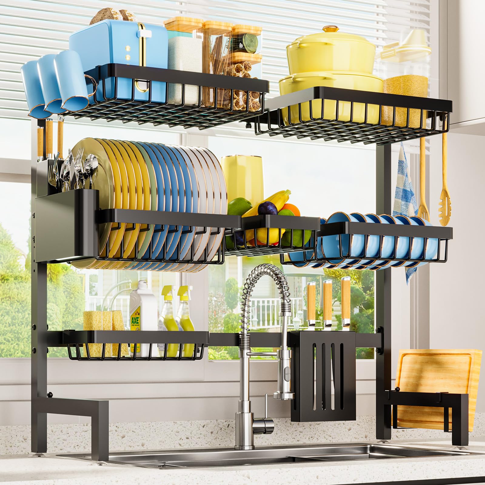 Sakugi Over The Sink Dish Drying Rack