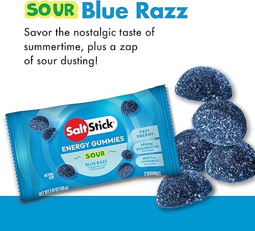 Miniatura 5 de SaltStick Gomitas energéticas con electrolitos, paquete variado, gomitas de electrolitos fáciles de masticar, masticables energéticos que saben muy