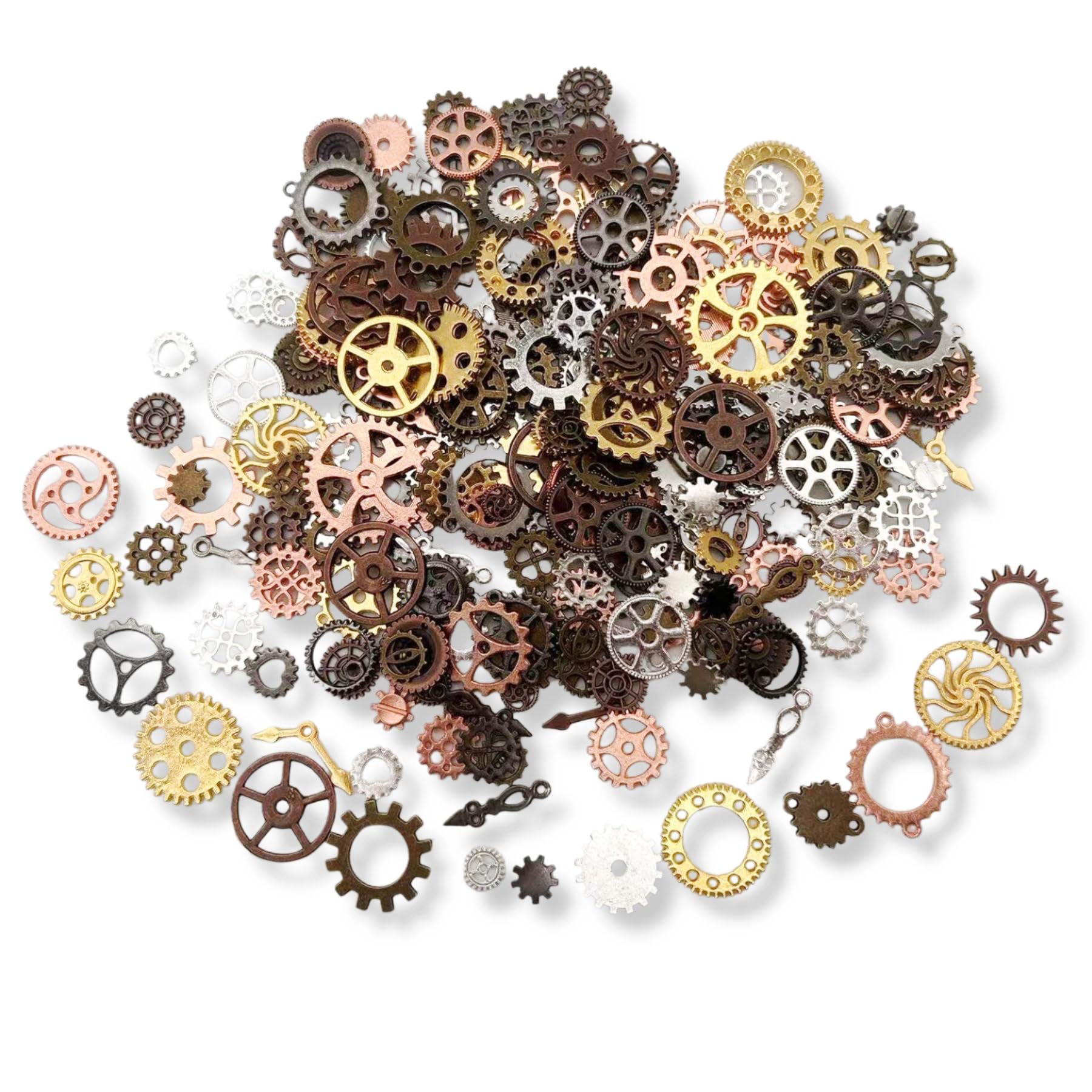Steampunk Gears Accessories Decor DIY Metal Pendants Charms Wheels For Crafting Jewelry Making