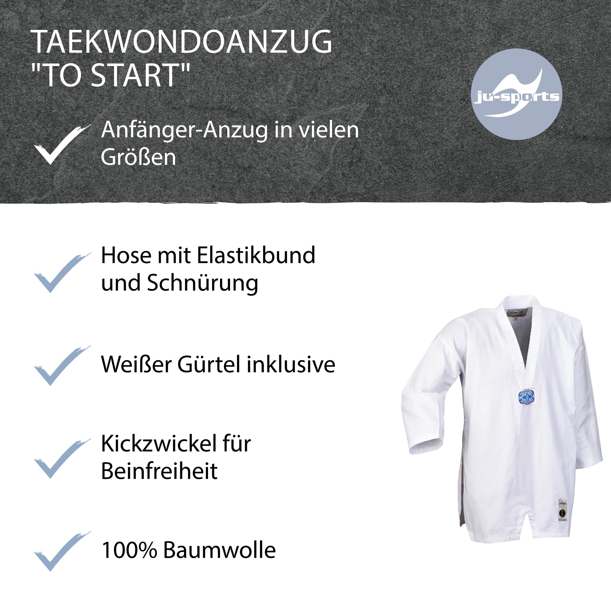Ju-Sports Herren Taekwondoanzug To Start Anzug