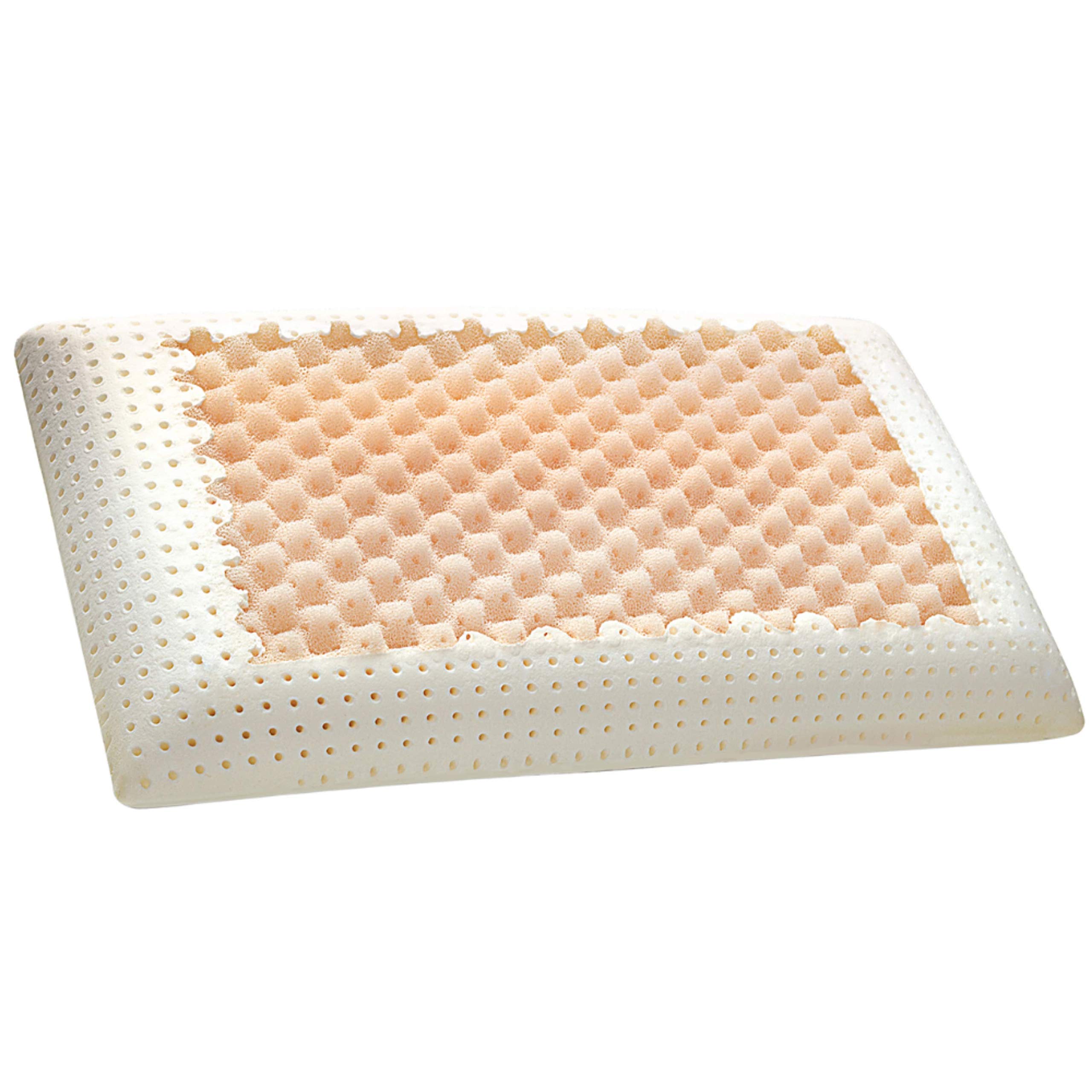 Evergreenweb - Cuscino Memory Foam 40x70 Alto 12 cm, Modello Saponetta Air Massage Doppia Fodera Silver e Cotone Naturale Lavabile, Guanciale Letto per CERVICALE, Traspirante Termosensibile Antiacaro